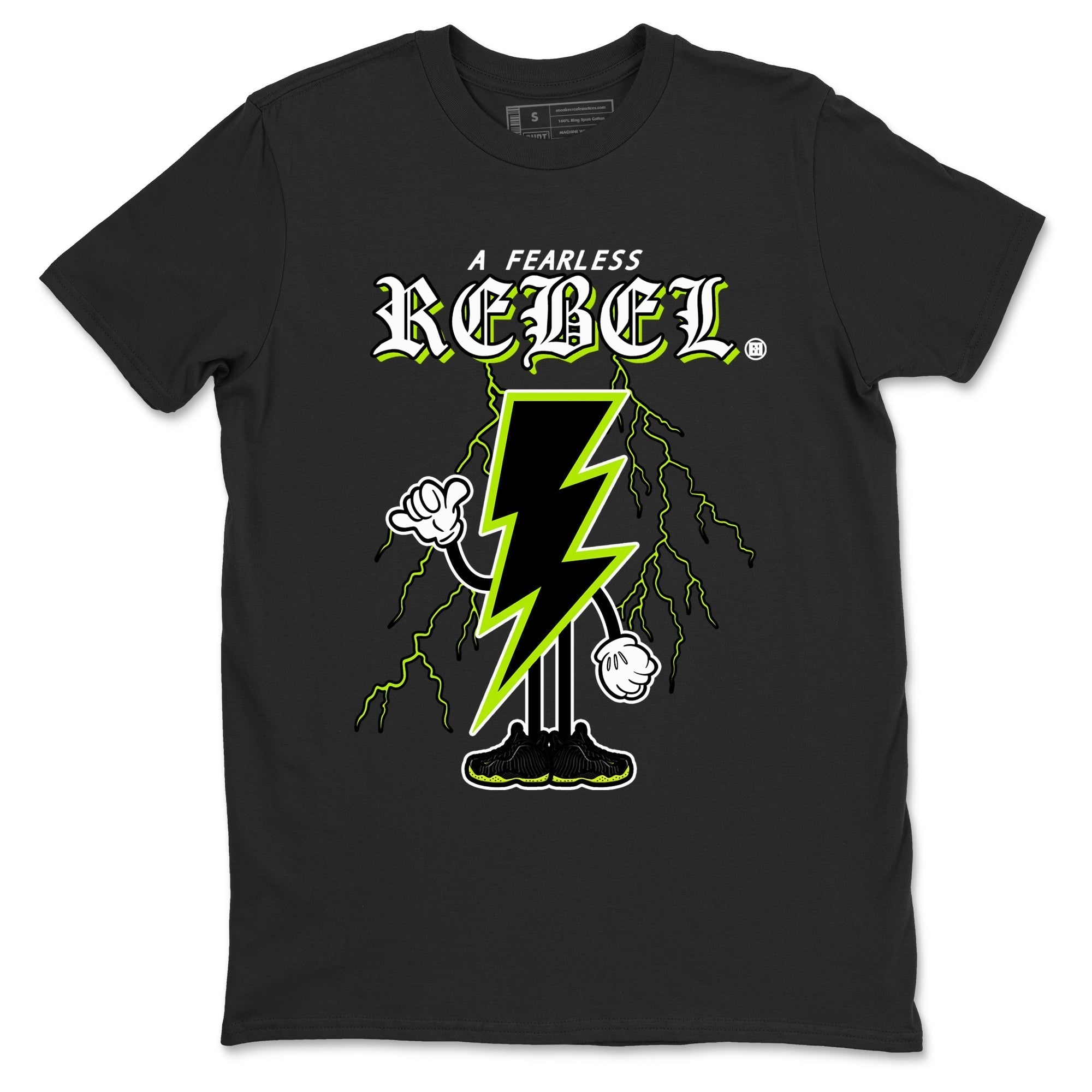 Fearless Rebel snkmatch Tees - Air Foamposite One Black Volt