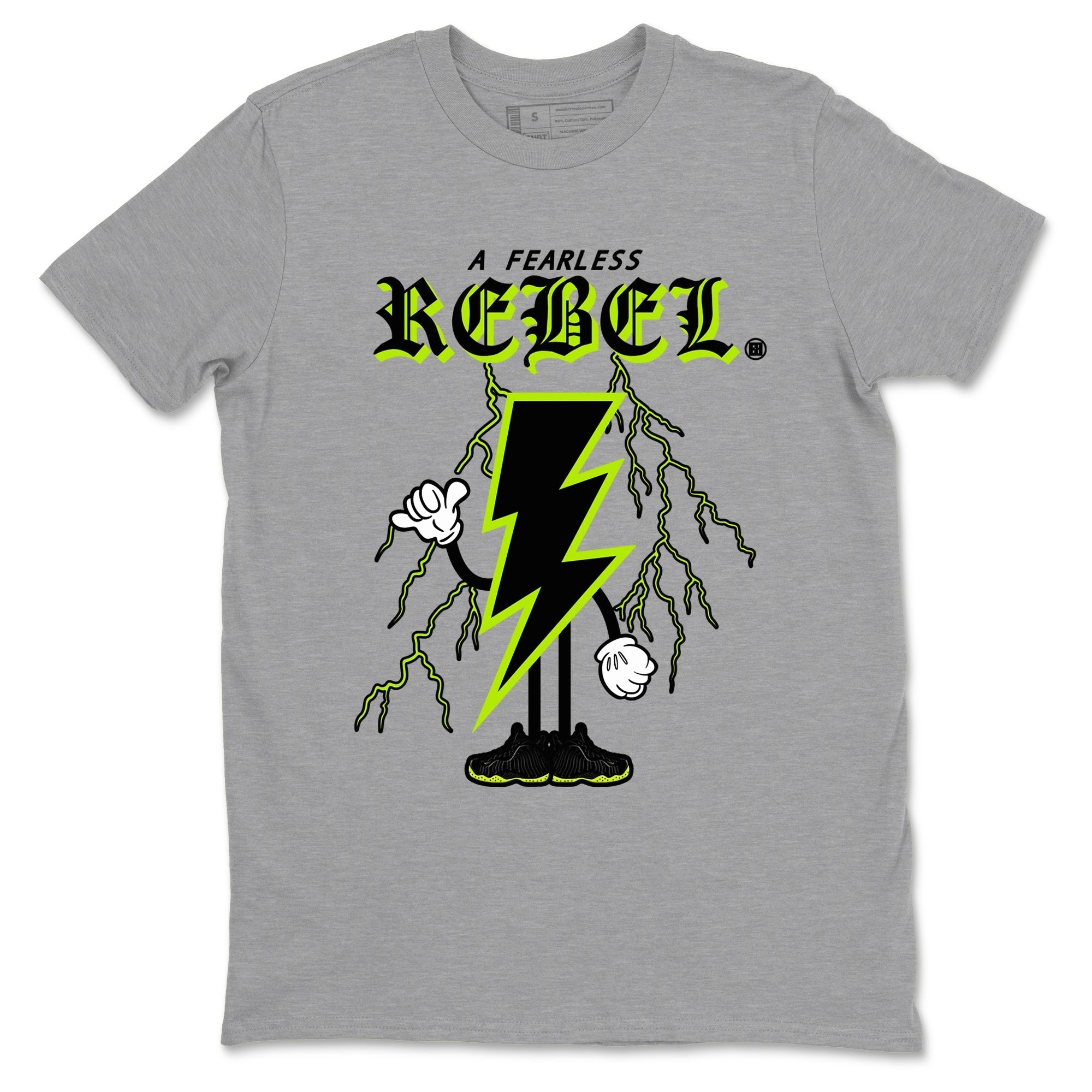 Fearless Rebel snkmatch Tees - Air Foamposite One Black Volt