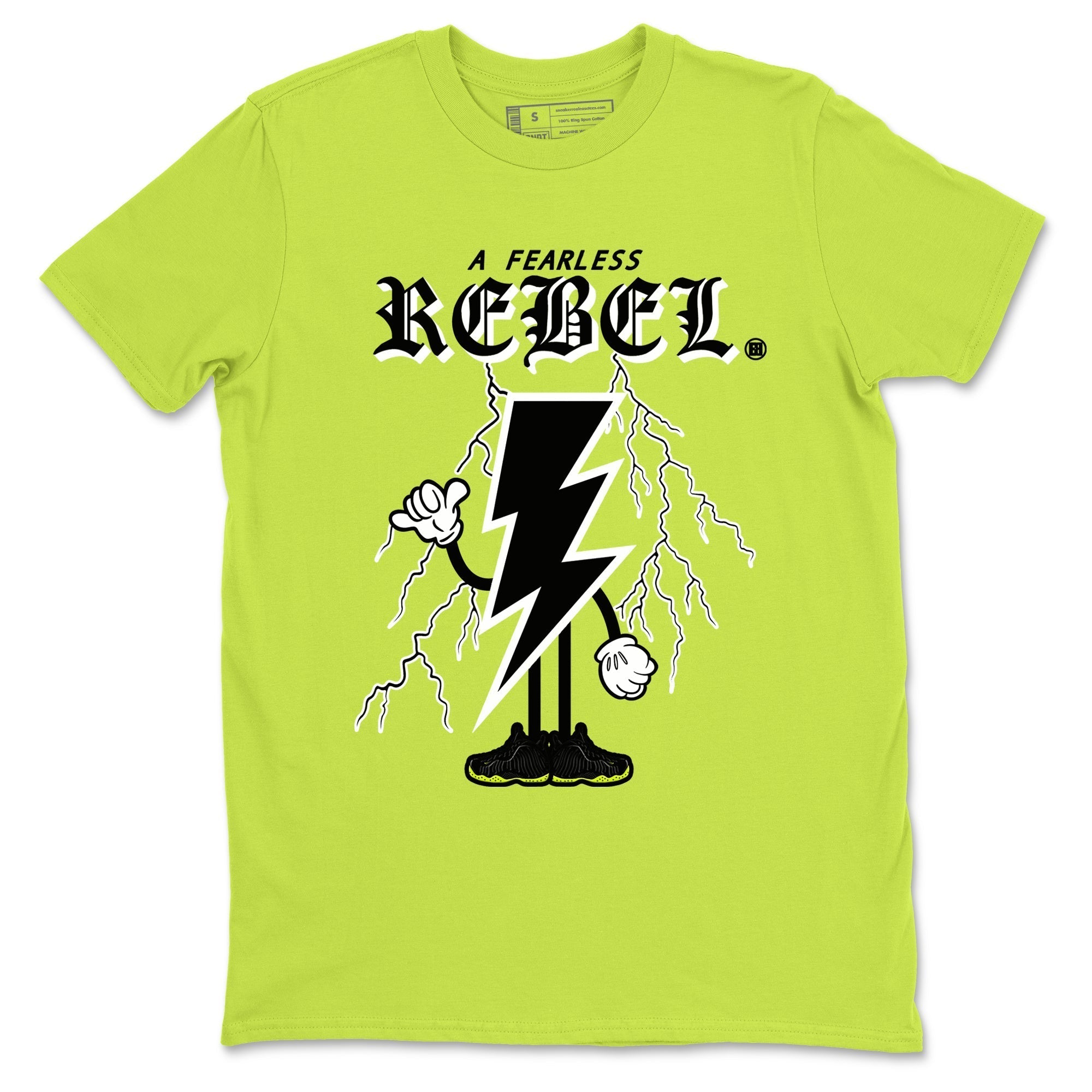 Fearless Rebel snkmatch Tees - Air Foamposite One Black Volt