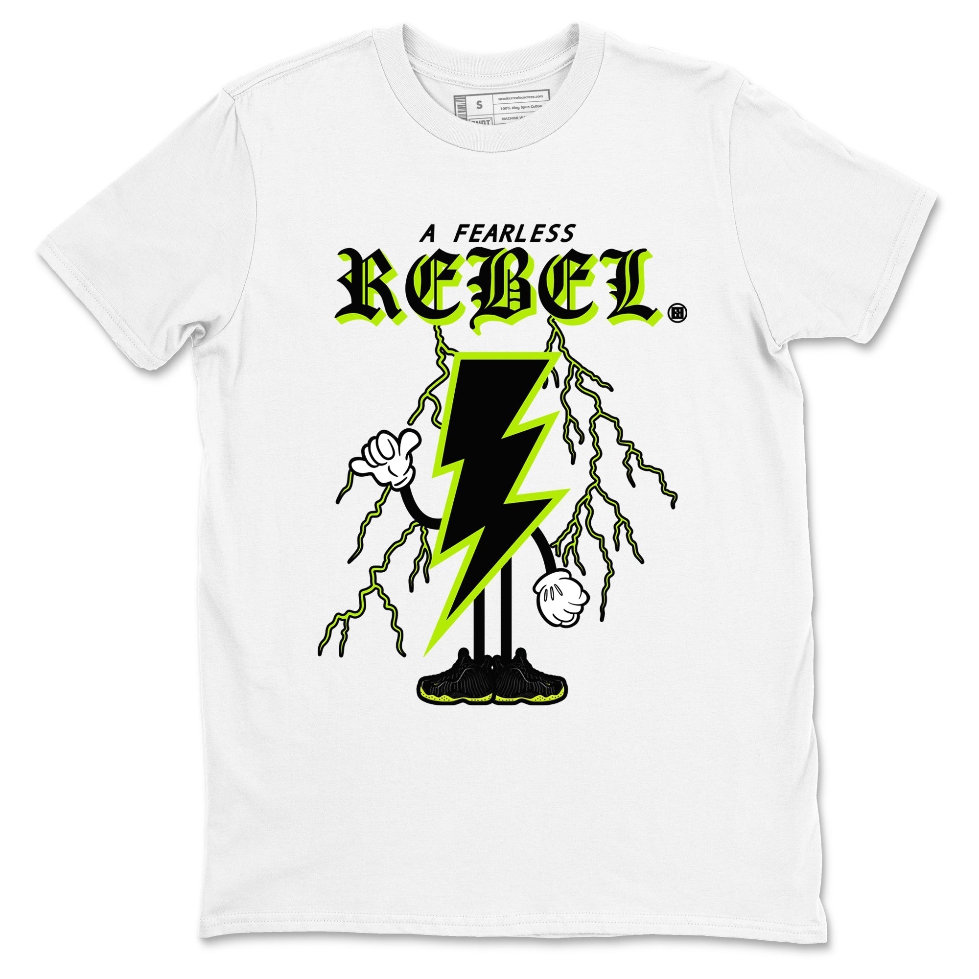 Fearless Rebel snkmatch Tees - Air Foamposite One Black Volt