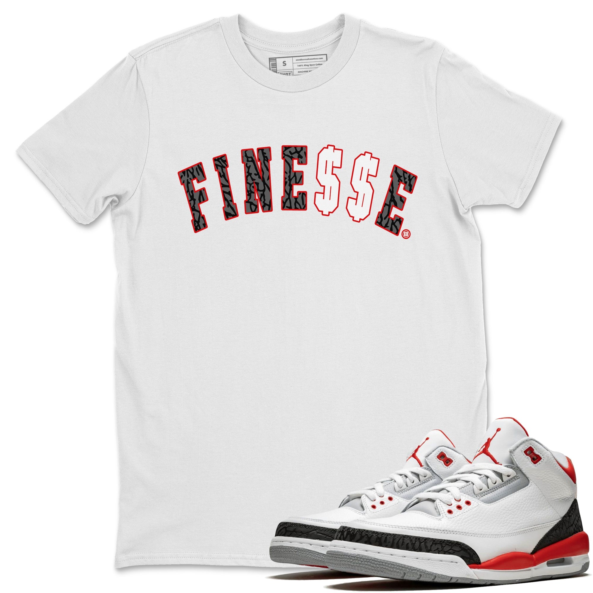 Finesse Unisex Tops - Air Jordan 3 Fire Red