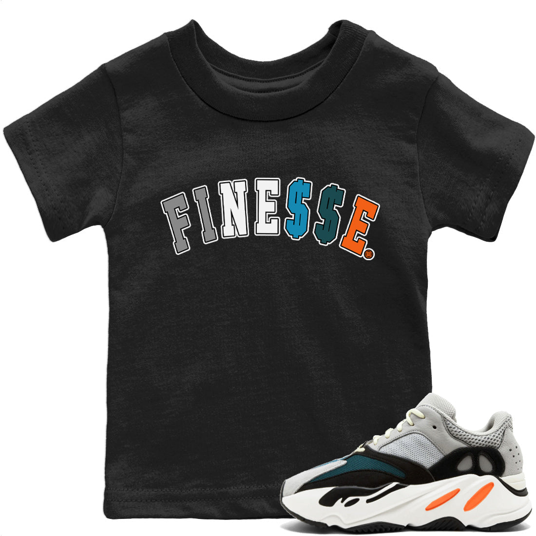 Finesse Kids Tops - Yeezy 700 Wave Runner
