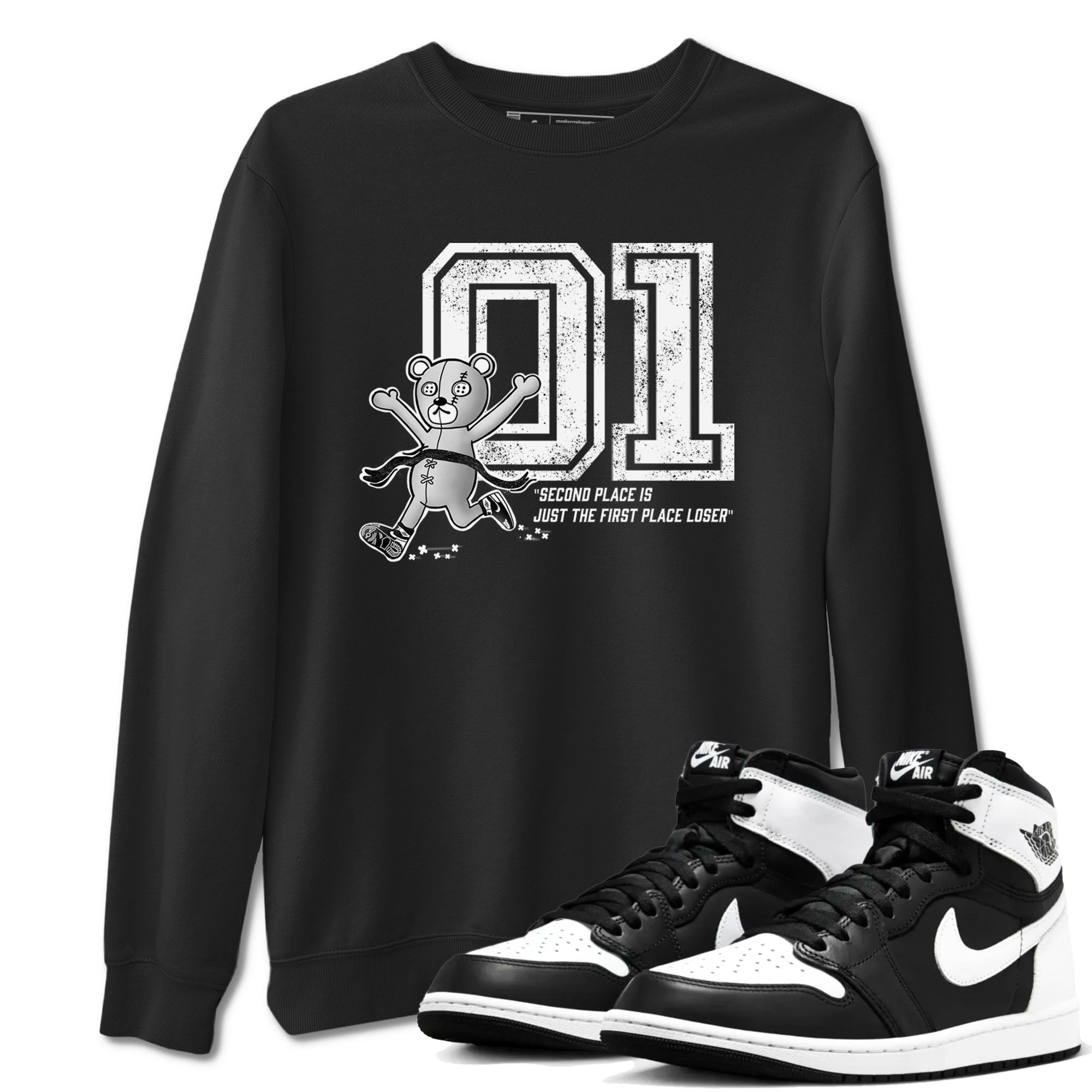 First Place Winner snkmatch Tees - Air Jordan 1 Black White