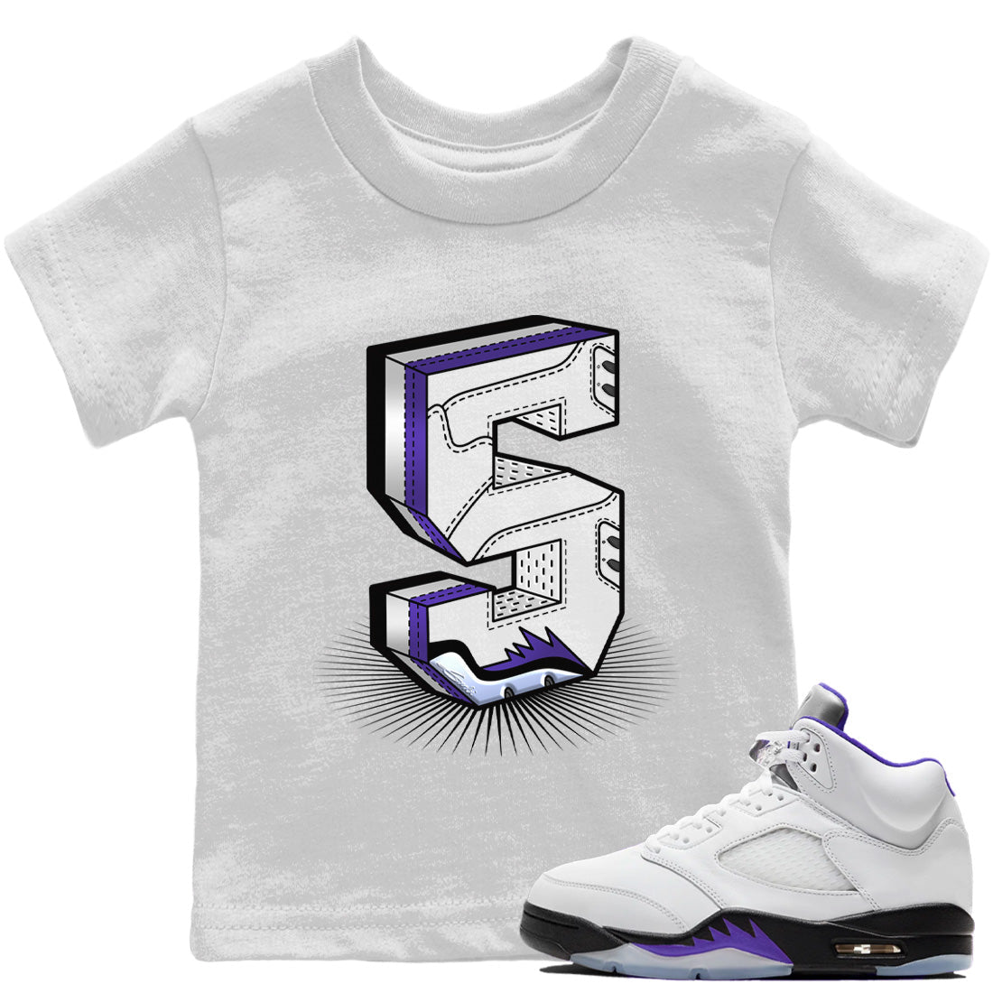 Five Statue Kids Tops - Air Jordan 5 Concord