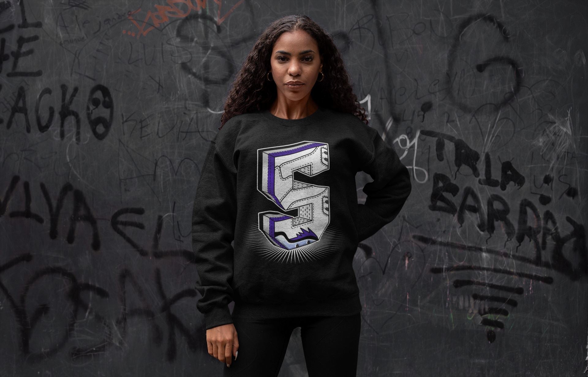 Five Statue Unisex Tops - Air Jordan 5 Concord