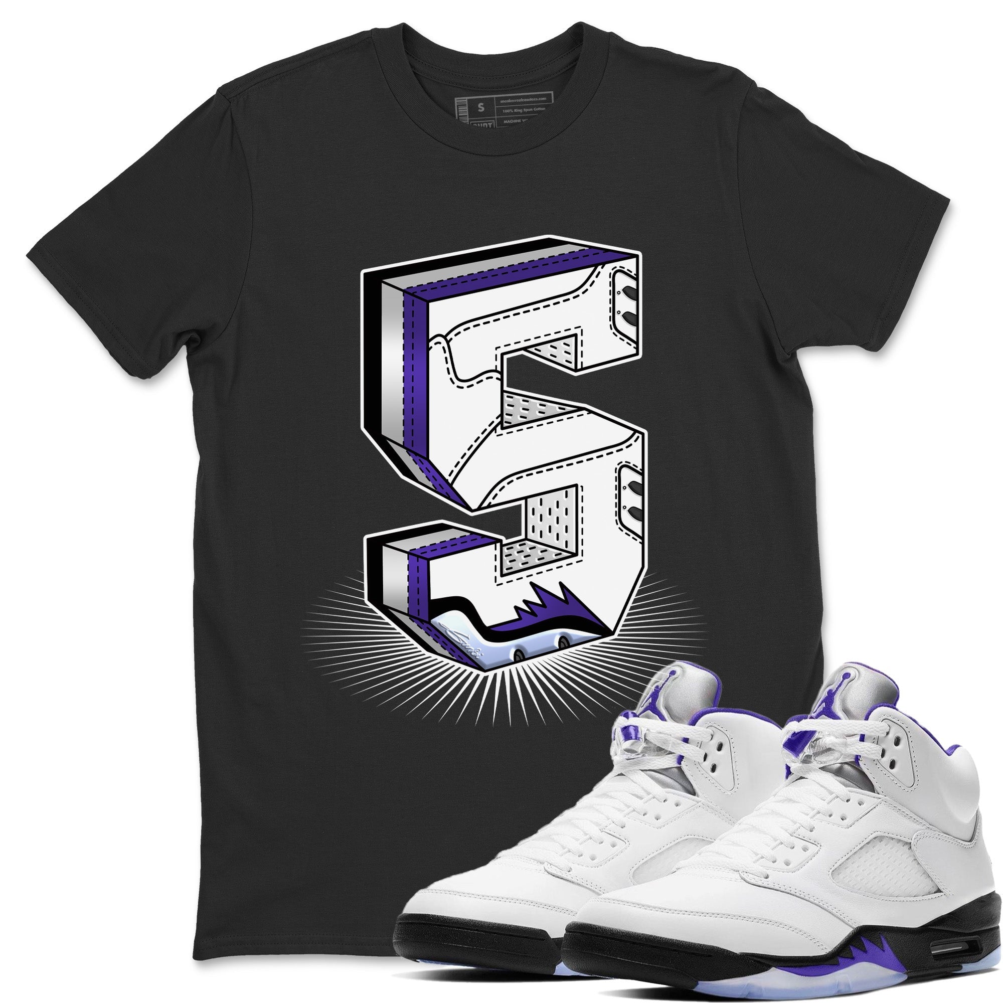 Five Statue Unisex Tops - Air Jordan 5 Concord