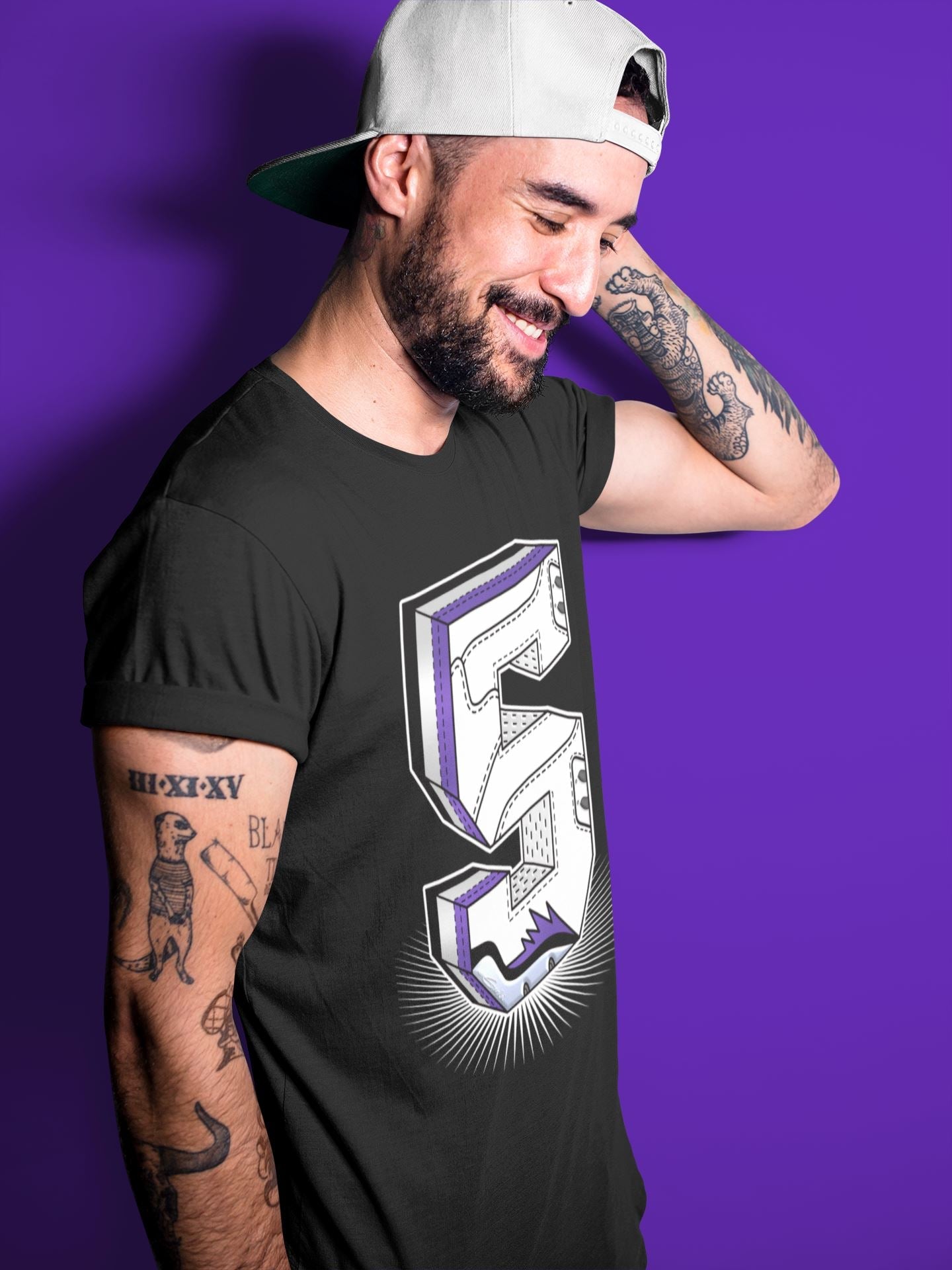 Five Statue Unisex Tops - Air Jordan 5 Concord