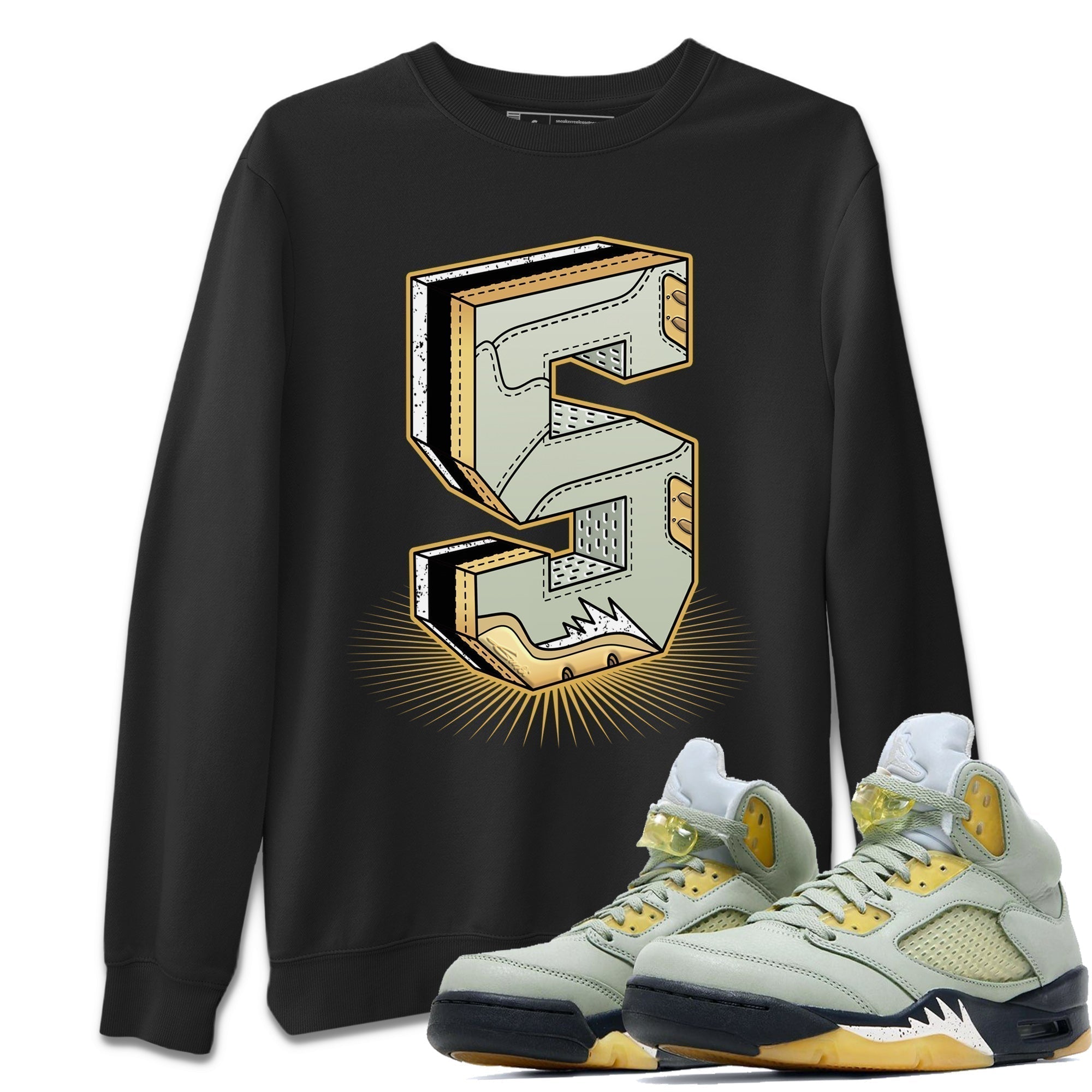 Five Statue Unisex Adult Tops - Air Jordan 5 Jade Horizon