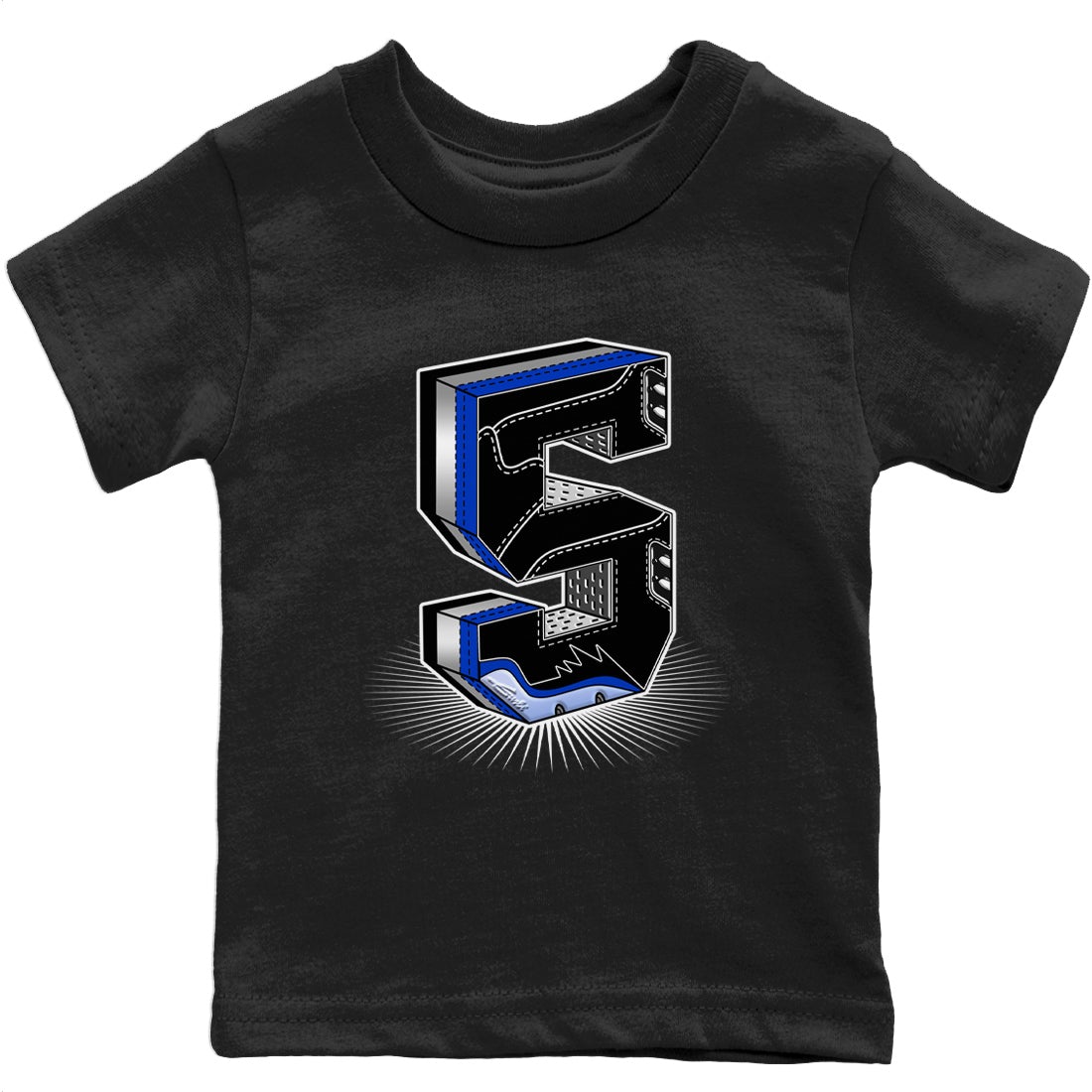 Five Statue Kids Tops - Air Jordan 5 Racer Blue
