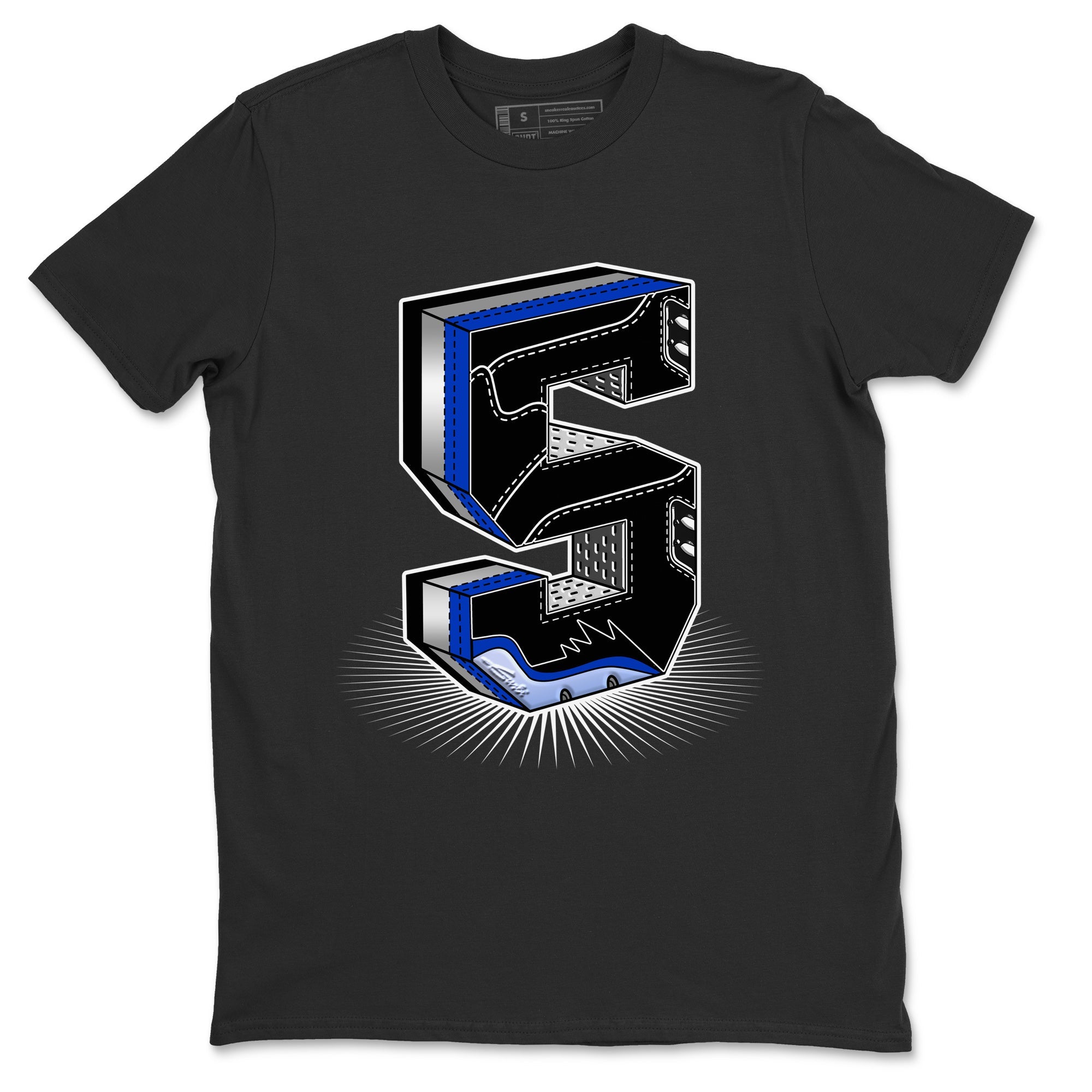 Five Statue Unisex Tops - Air Jordan 5 Racer Blue