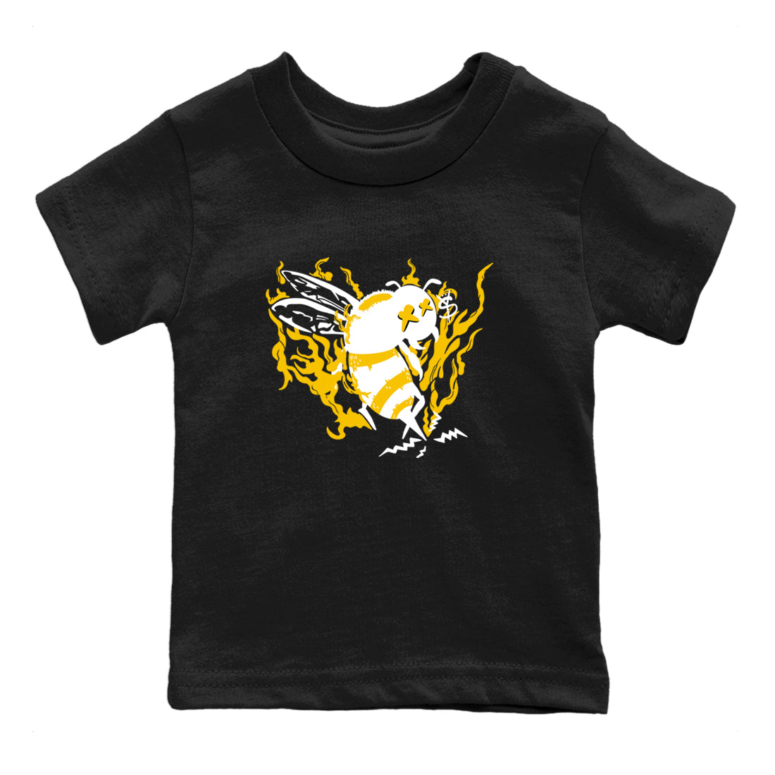 Flame Bee snkmatch Tees Kids - Dunk High Pollen