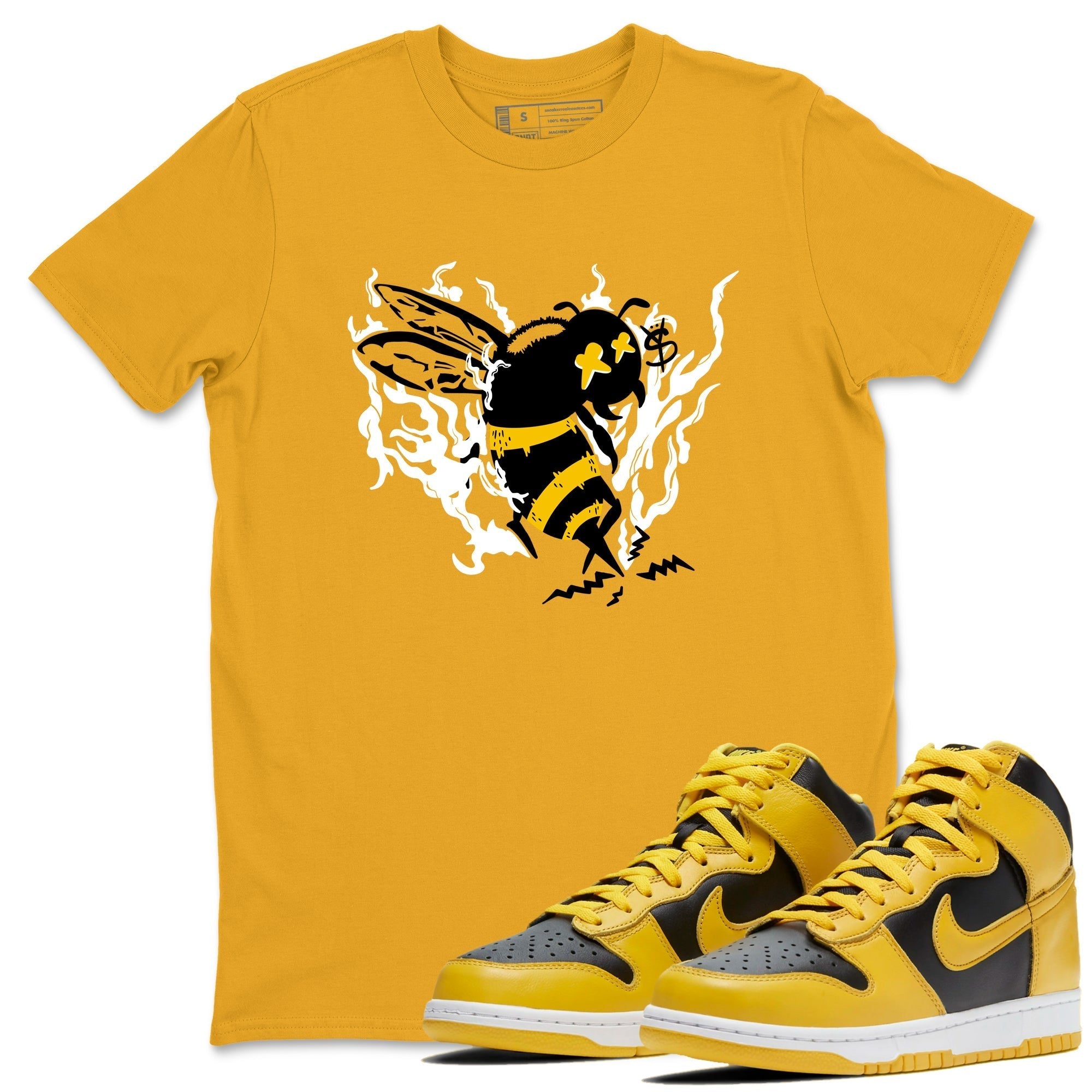 Flame Bee snkmatch Tees - Dunk High Pollen