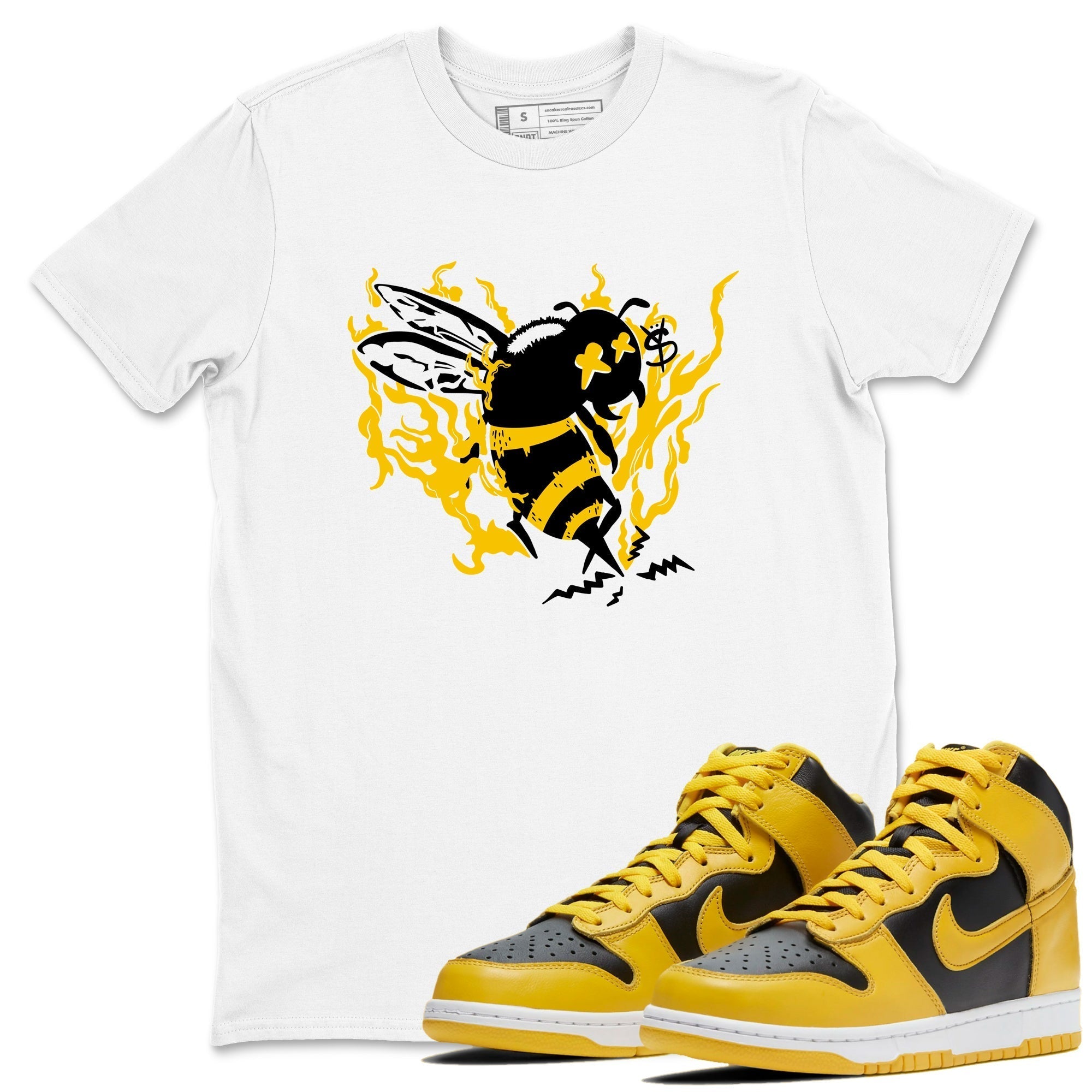 Flame Bee snkmatch Tees - Dunk High Pollen