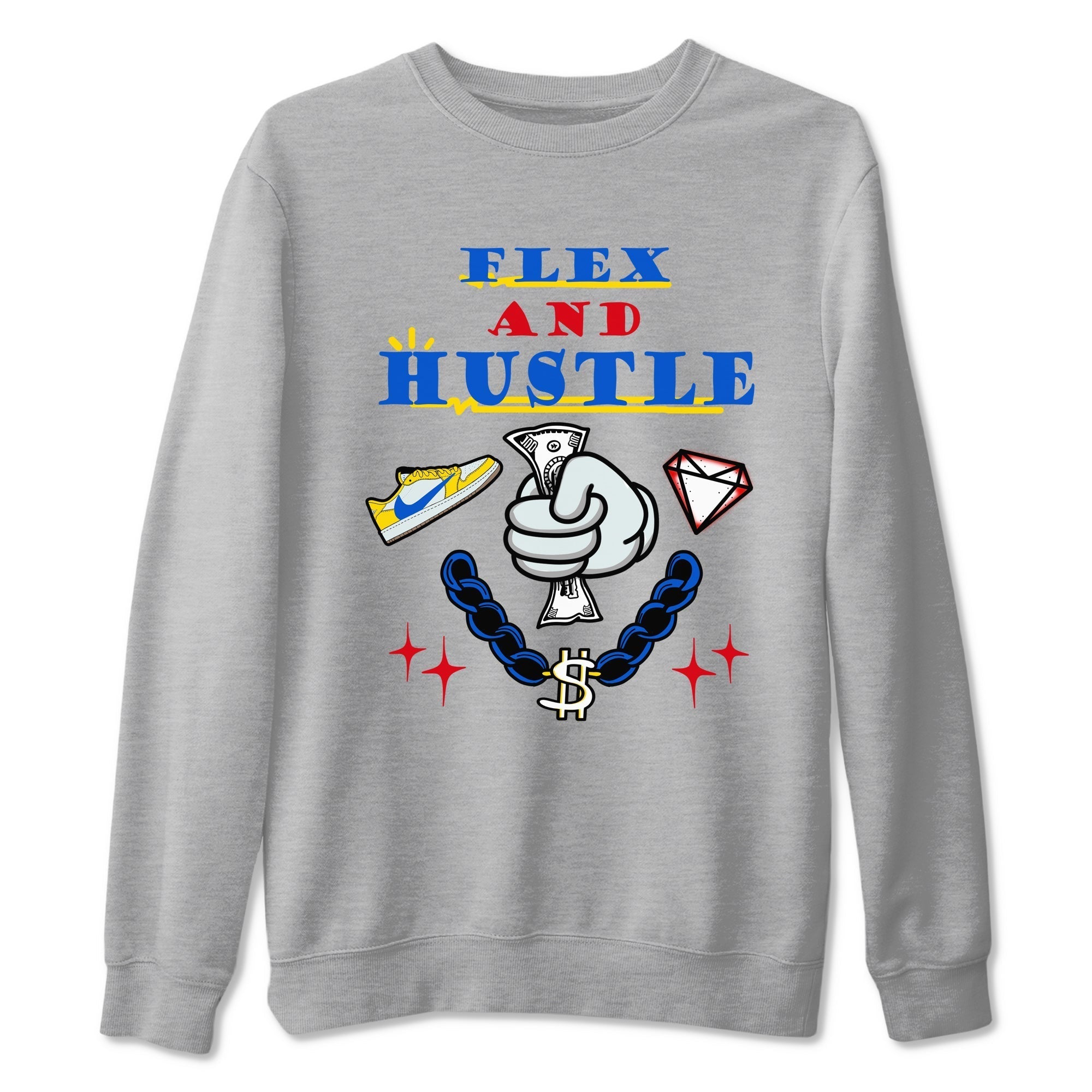 Flex And Hustle snkmatch Tees - Air Jordan 1 Travis Scott Canary