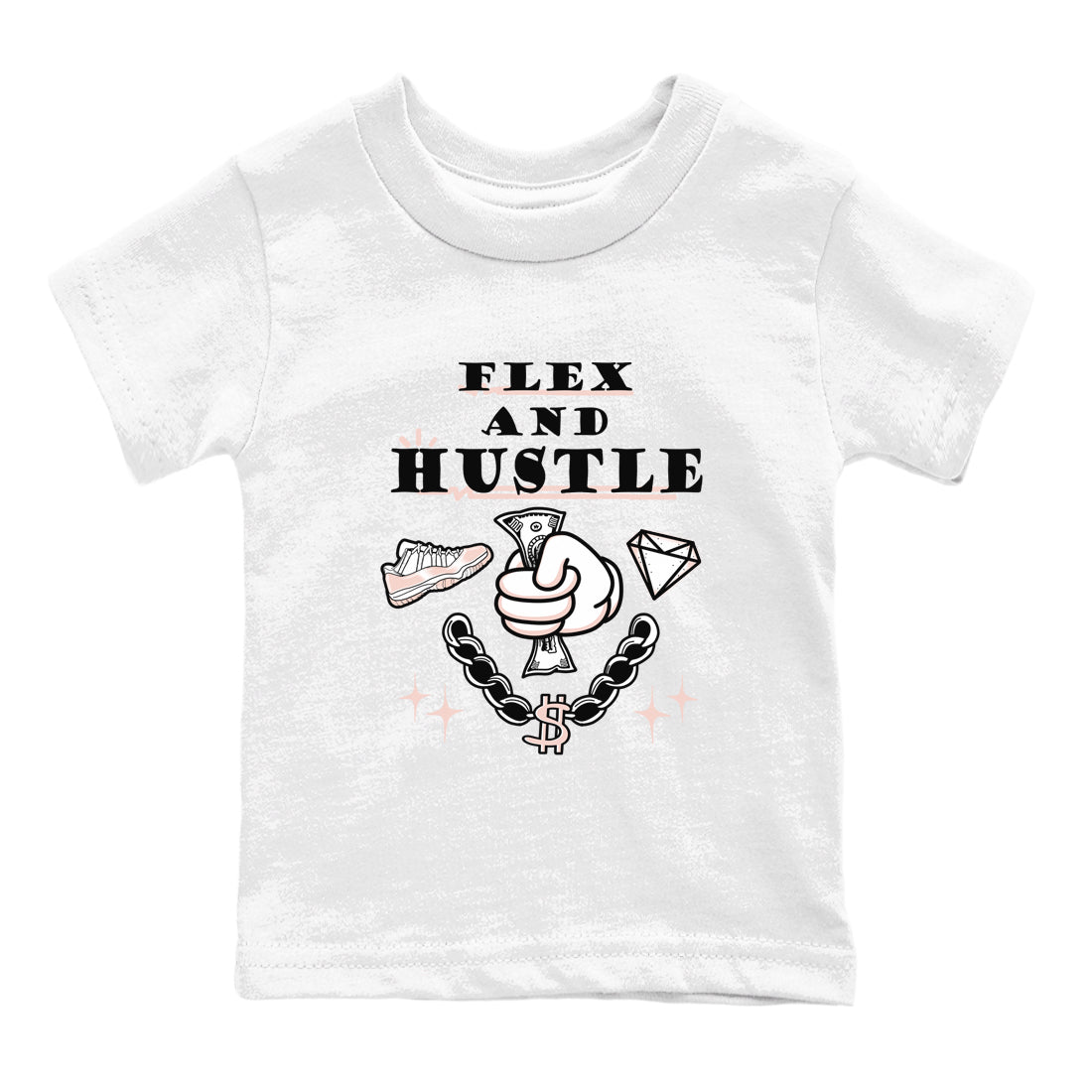 Flex And Hustle snkmatch Tees Kids - Air Jordan 11 Legend Pink