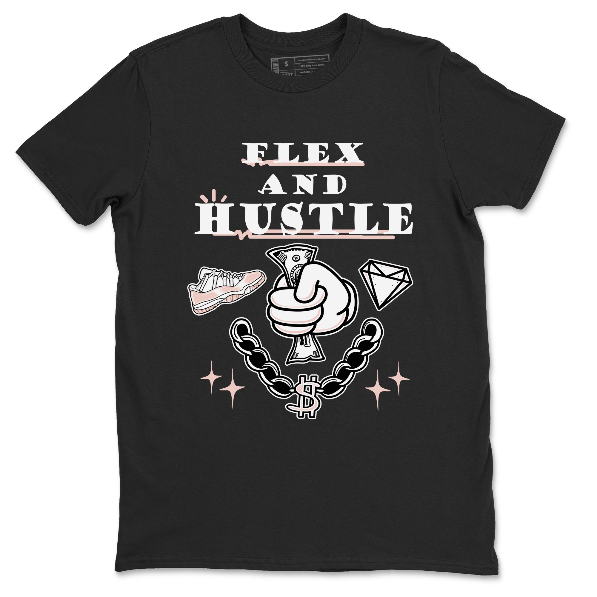 Flex And Hustle snkmatch Tees - Air Jordan 11 Legend Pink