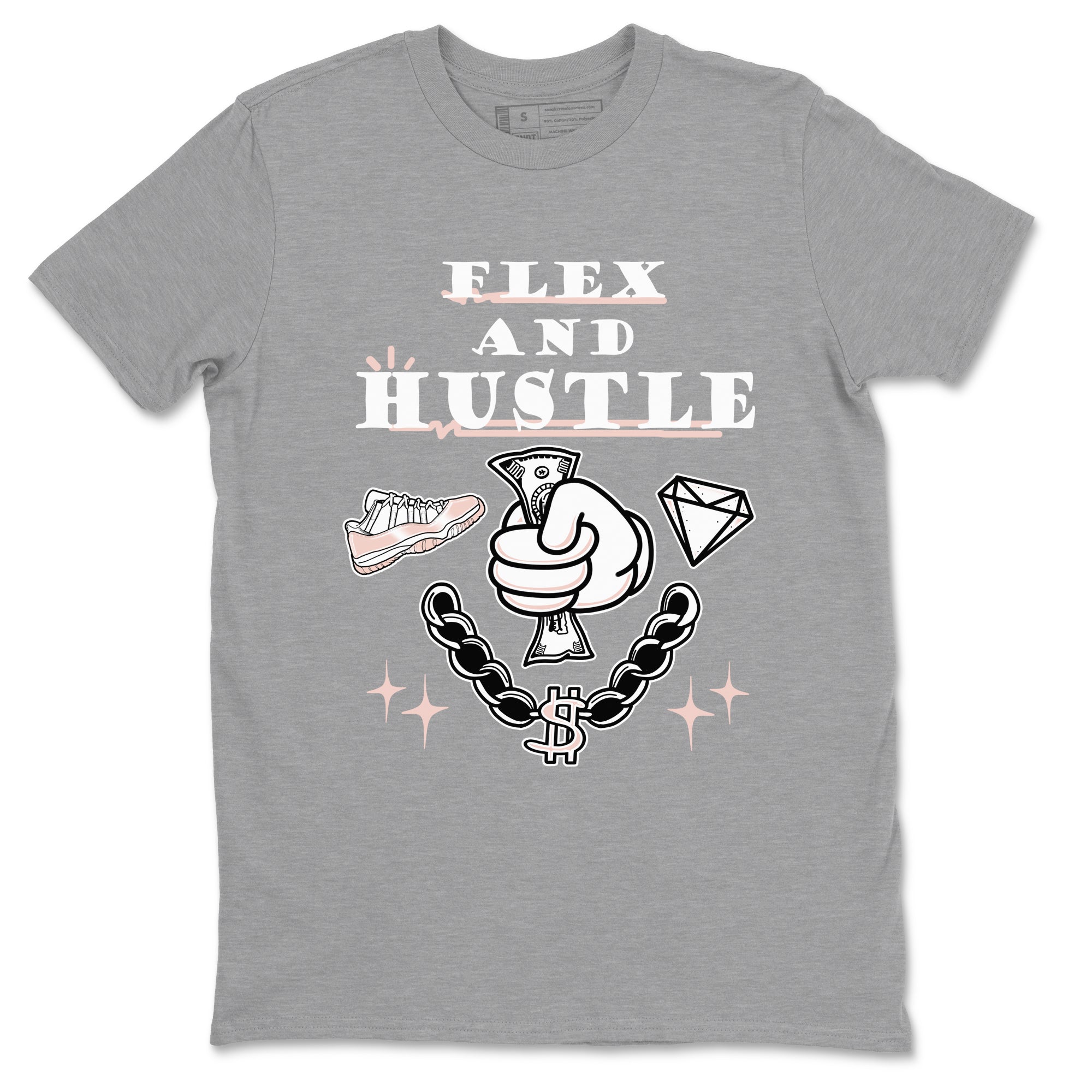 Flex And Hustle snkmatch Tees - Air Jordan 11 Legend Pink