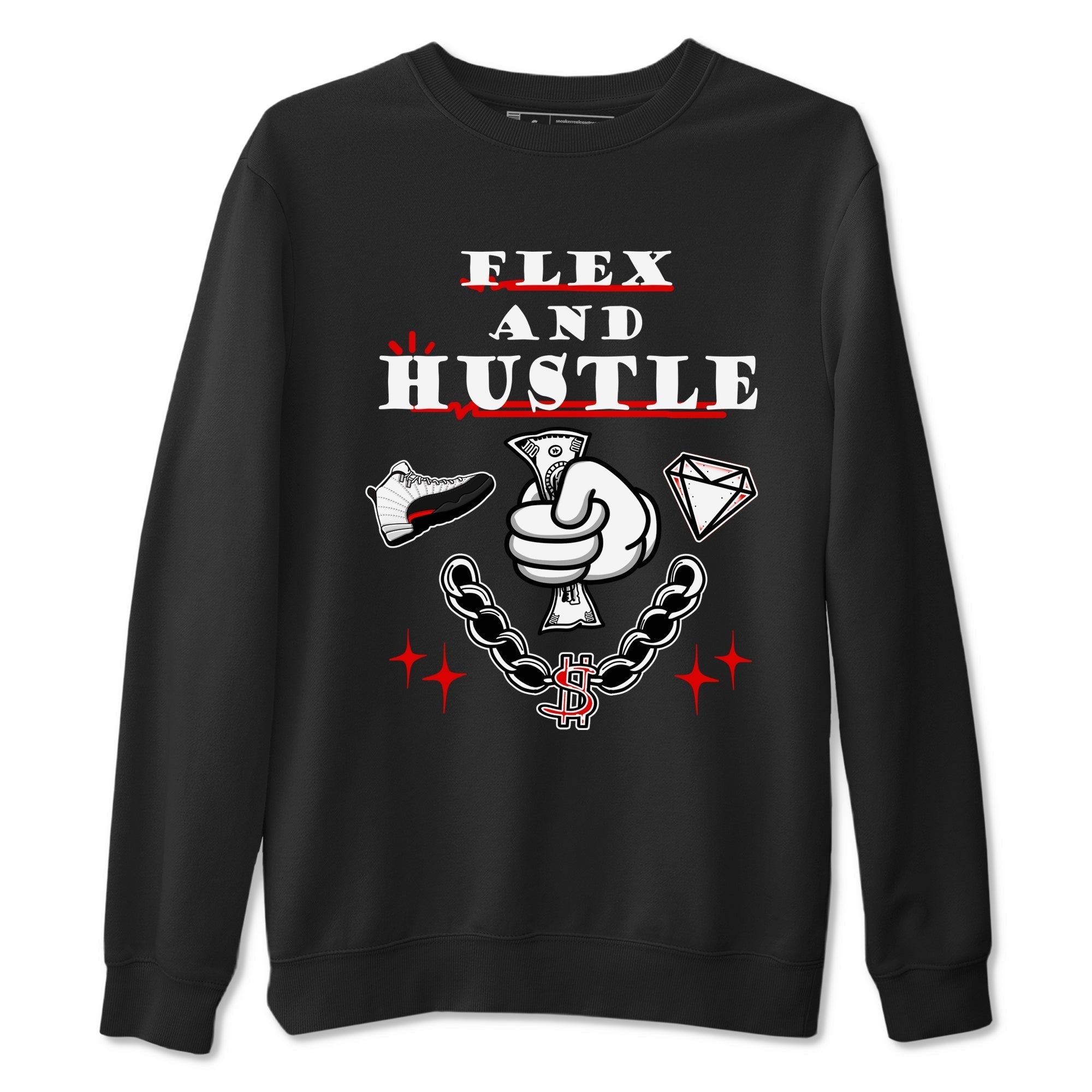 Flex And Hustle snkmatch Tees - Air Jordan 12 Taxi Flip
