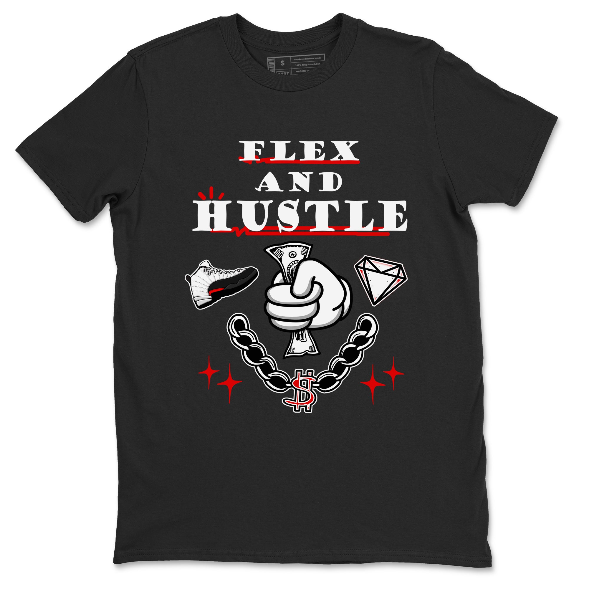 Flex And Hustle snkmatch Tees - Air Jordan 12 Taxi Flip