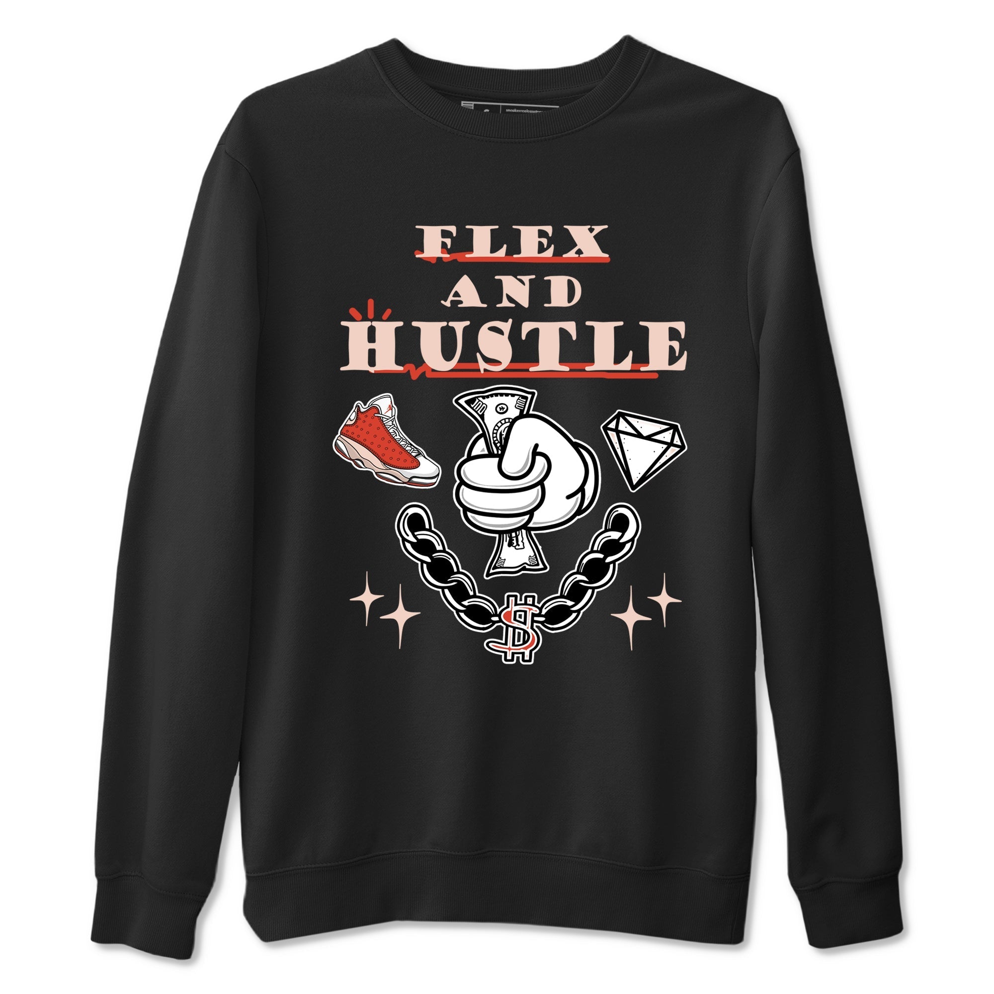 Flex And Hustle snkmatch Tees - Air Jordan 13 Dune Red
