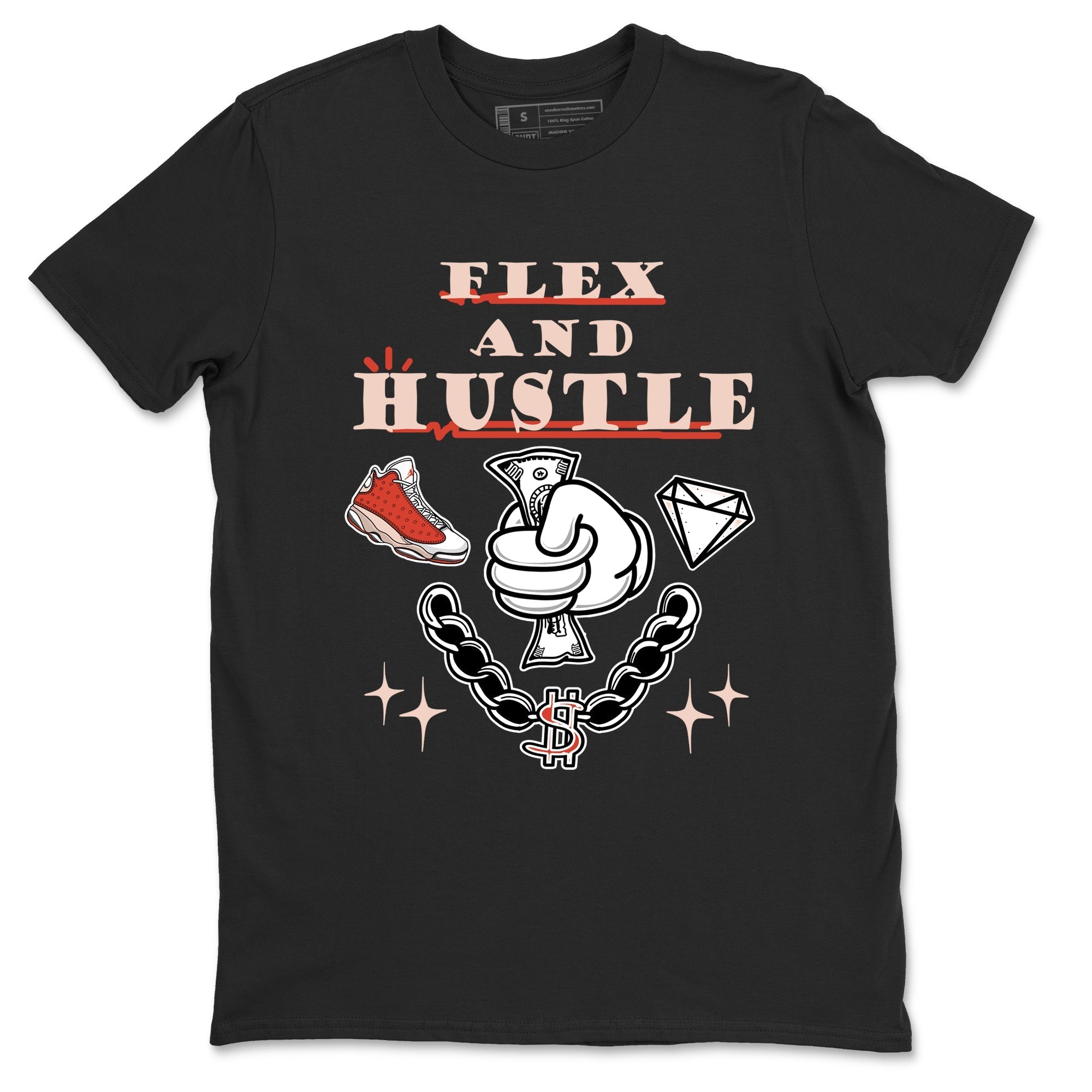 Flex And Hustle snkmatch Tees - Air Jordan 13 Dune Red