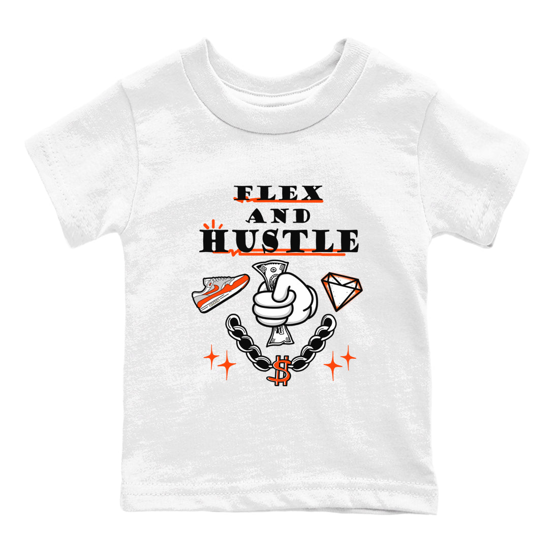 Flex And Hustle snkmatch Tees Kids - Air Max 1 Cosmic Clay