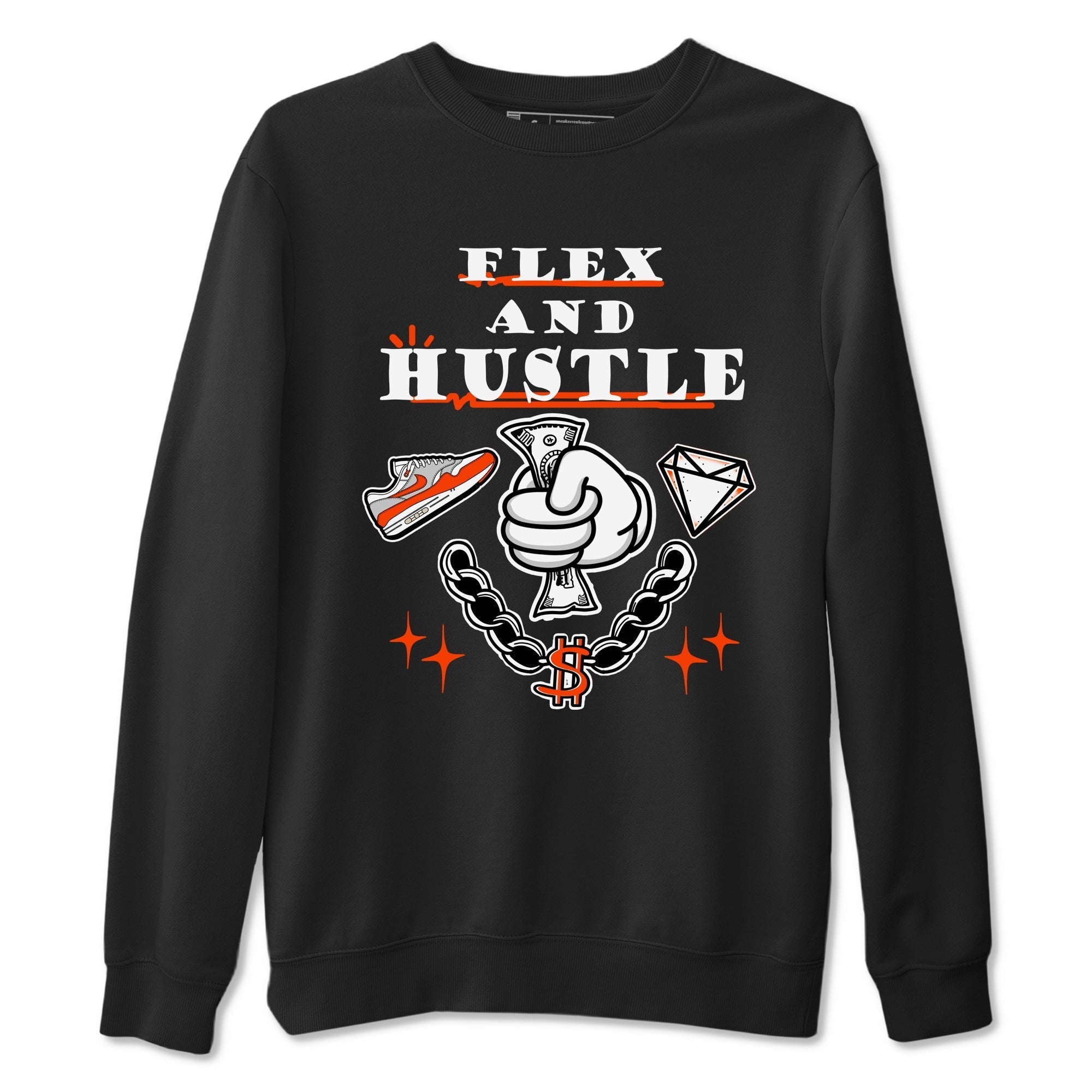 Flex And Hustle snkmatch Tees - Air Max 1 Cosmic Clay