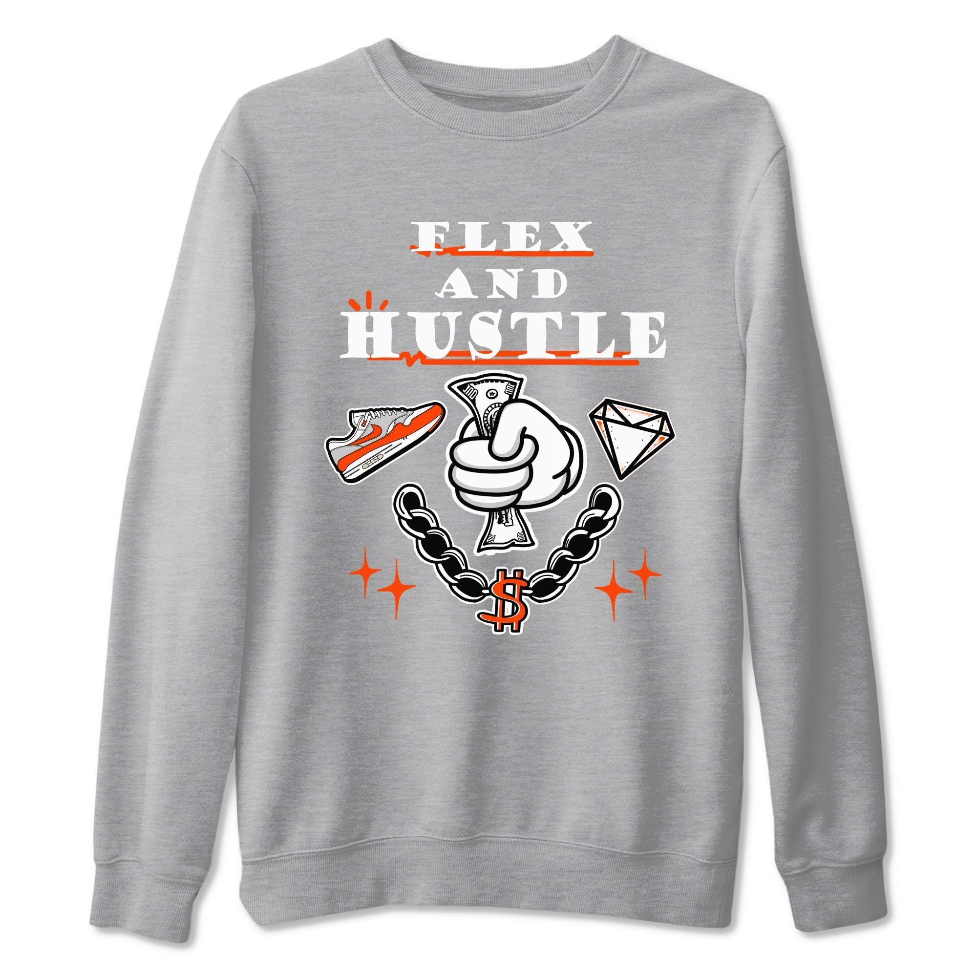 Flex And Hustle snkmatch Tees - Air Max 1 Cosmic Clay