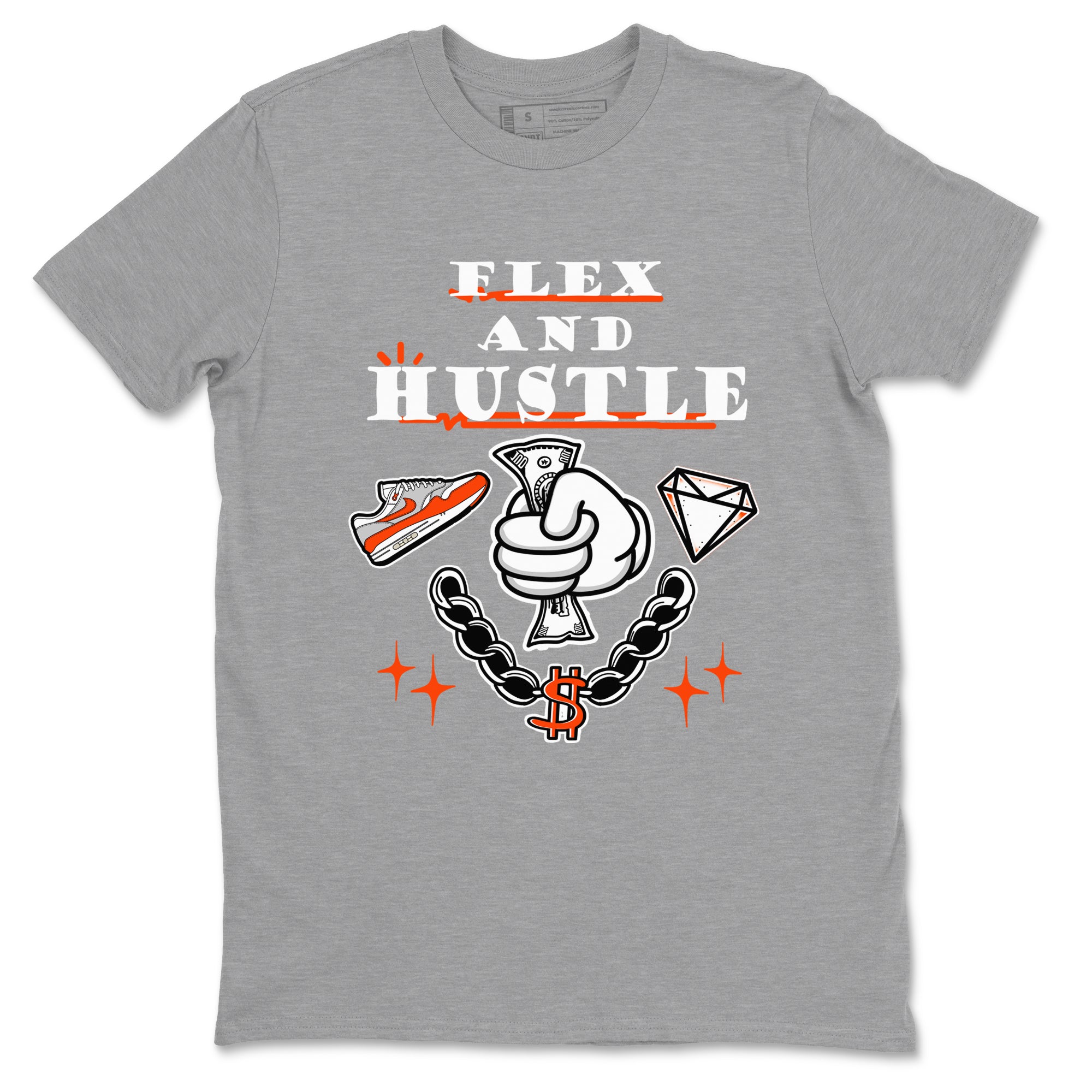 Flex And Hustle snkmatch Tees - Air Max 1 Cosmic Clay