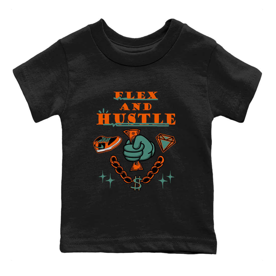 Flex And Hustle snkmatch Tees Kids - Dunk Ceramic