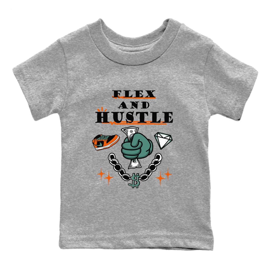 Flex And Hustle snkmatch Tees Kids - Dunk Ceramic
