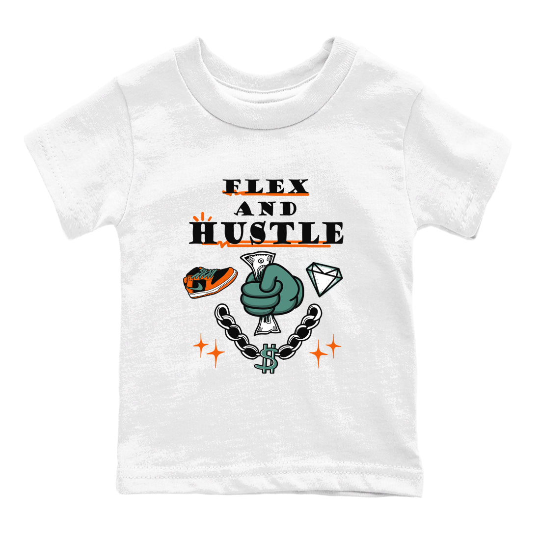 Flex And Hustle snkmatch Tees Kids - Dunk Ceramic