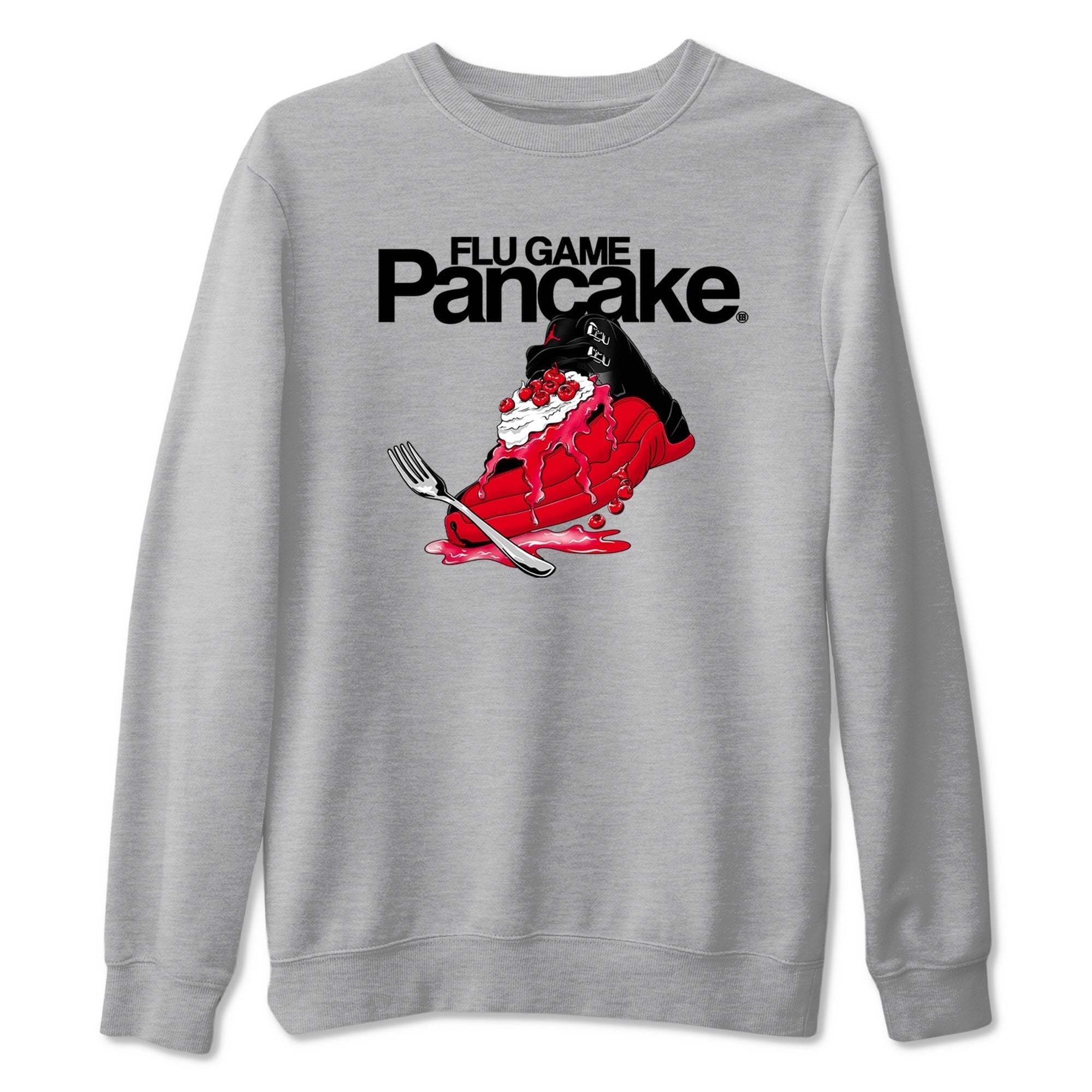 Flu Game Pancake snkmatch Tees - Air Jordan 12 Flu Game