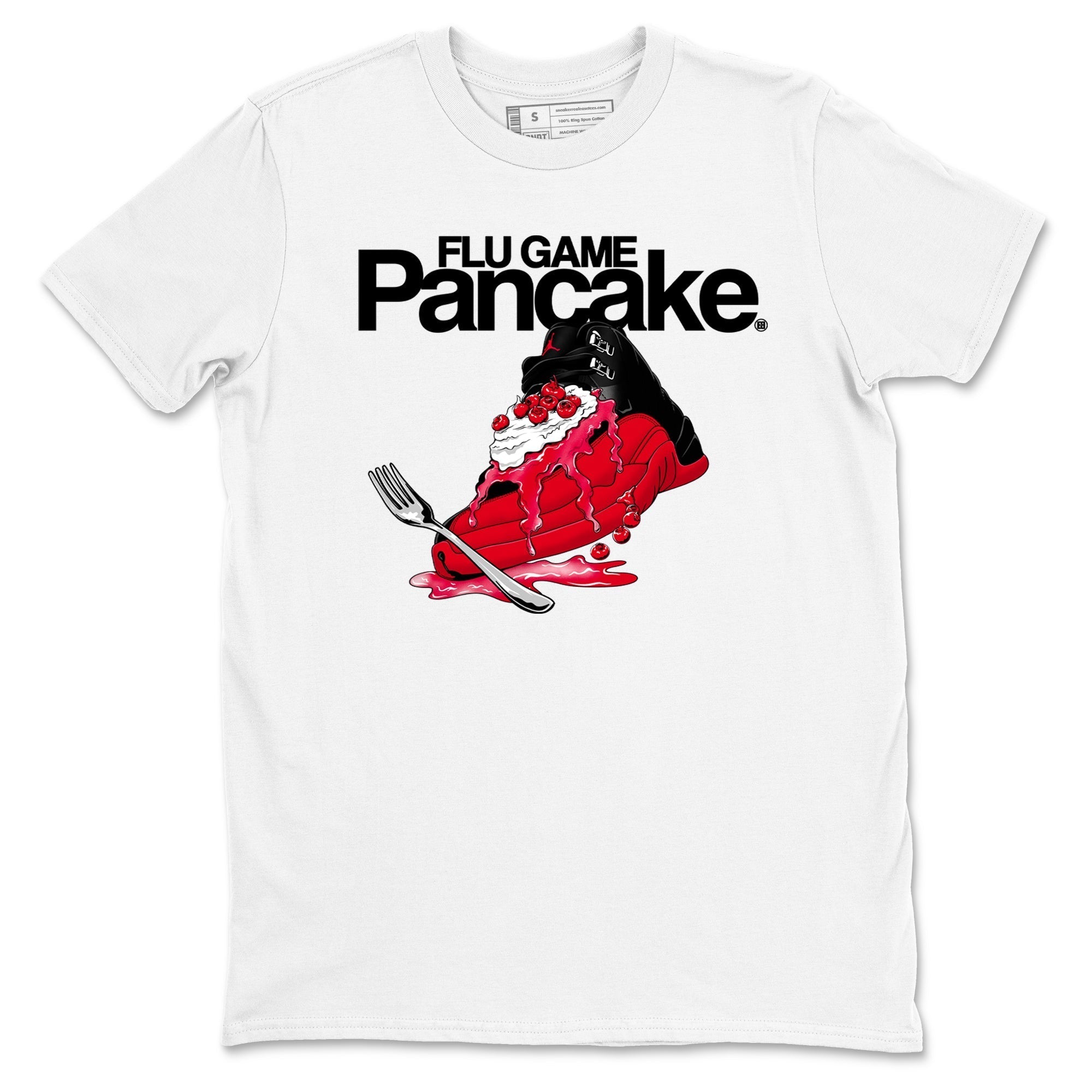 Flu Game Pancake snkmatch Tees - Air Jordan 12 Flu Game