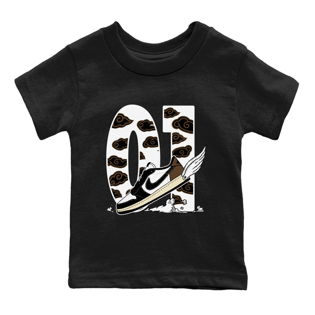 Fly To The Clouds snkmatch Tees Kids - Air Jordan 1 Mocha