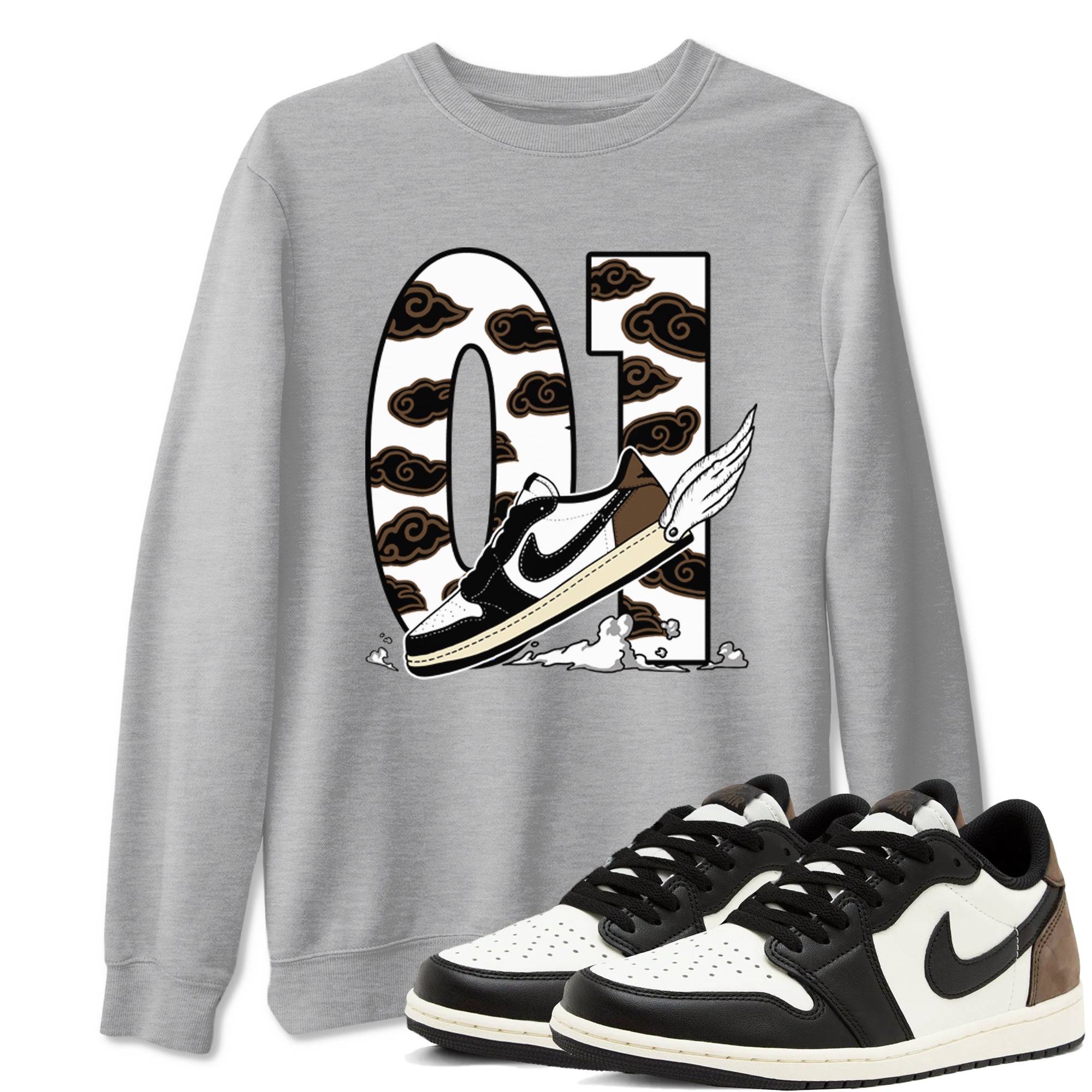 Fly To The Clouds snkmatch Tees - Air Jordan 1 Mocha