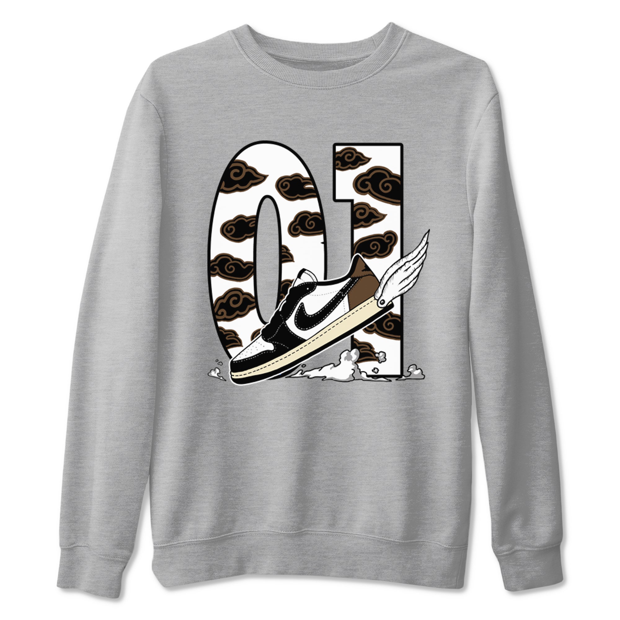 Fly To The Clouds snkmatch Tees - Air Jordan 1 Mocha