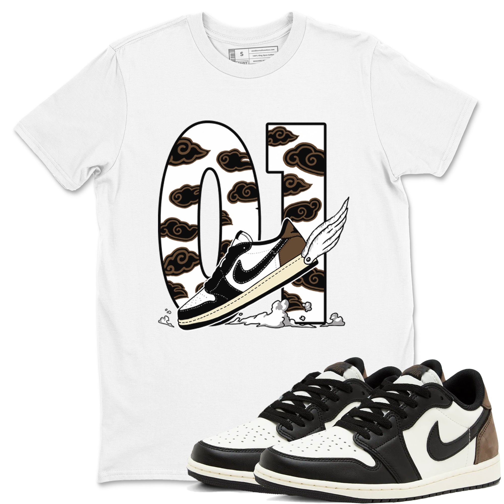 Fly To The Clouds snkmatch Tees - Air Jordan 1 Mocha