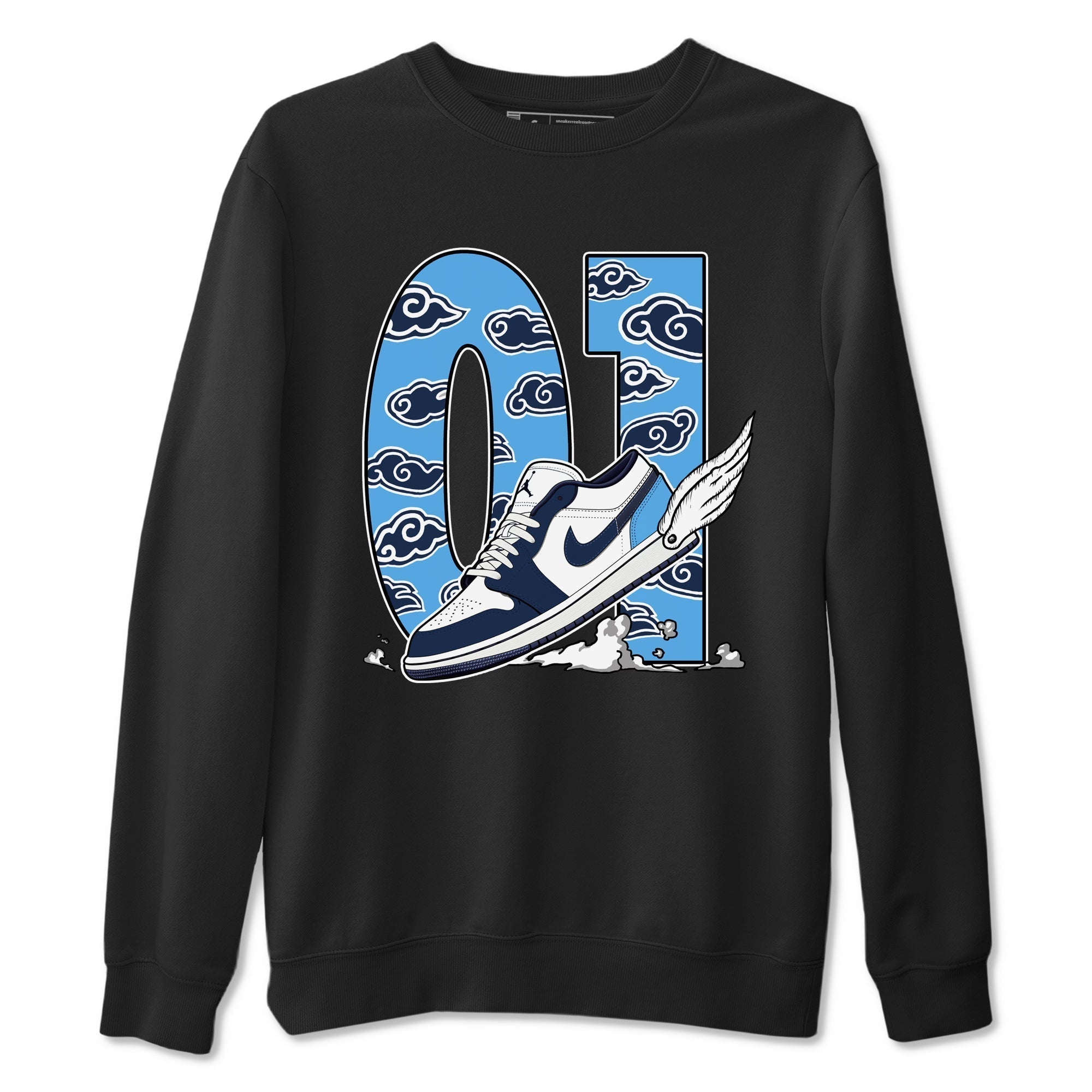 Fly To The Clouds snkmatch Tees - Air Jordan 1 Obsidian