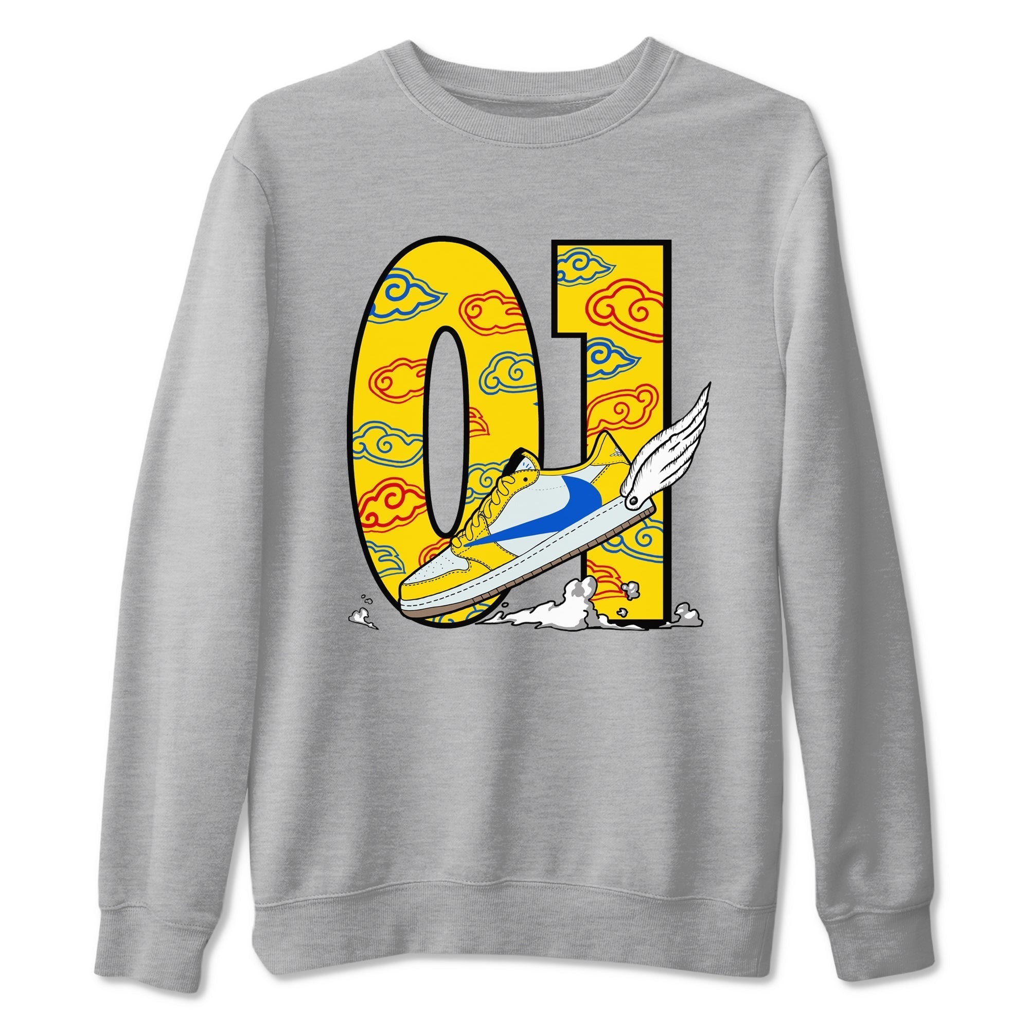 Fly To The Clouds snkmatch Tees - Air Jordan 1 Travis Scott Canary