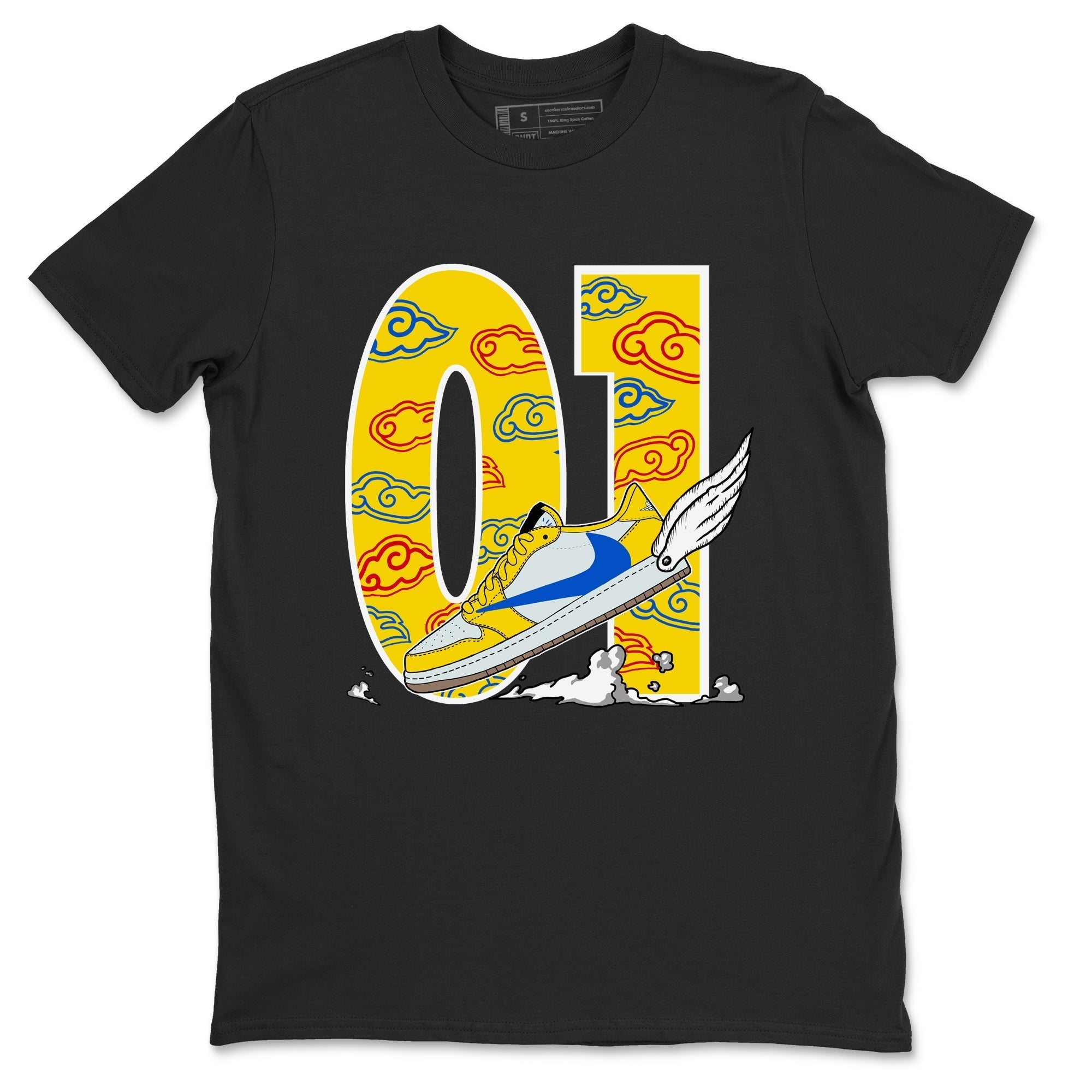 Fly To The Clouds snkmatch Tees - Air Jordan 1 Travis Scott Canary