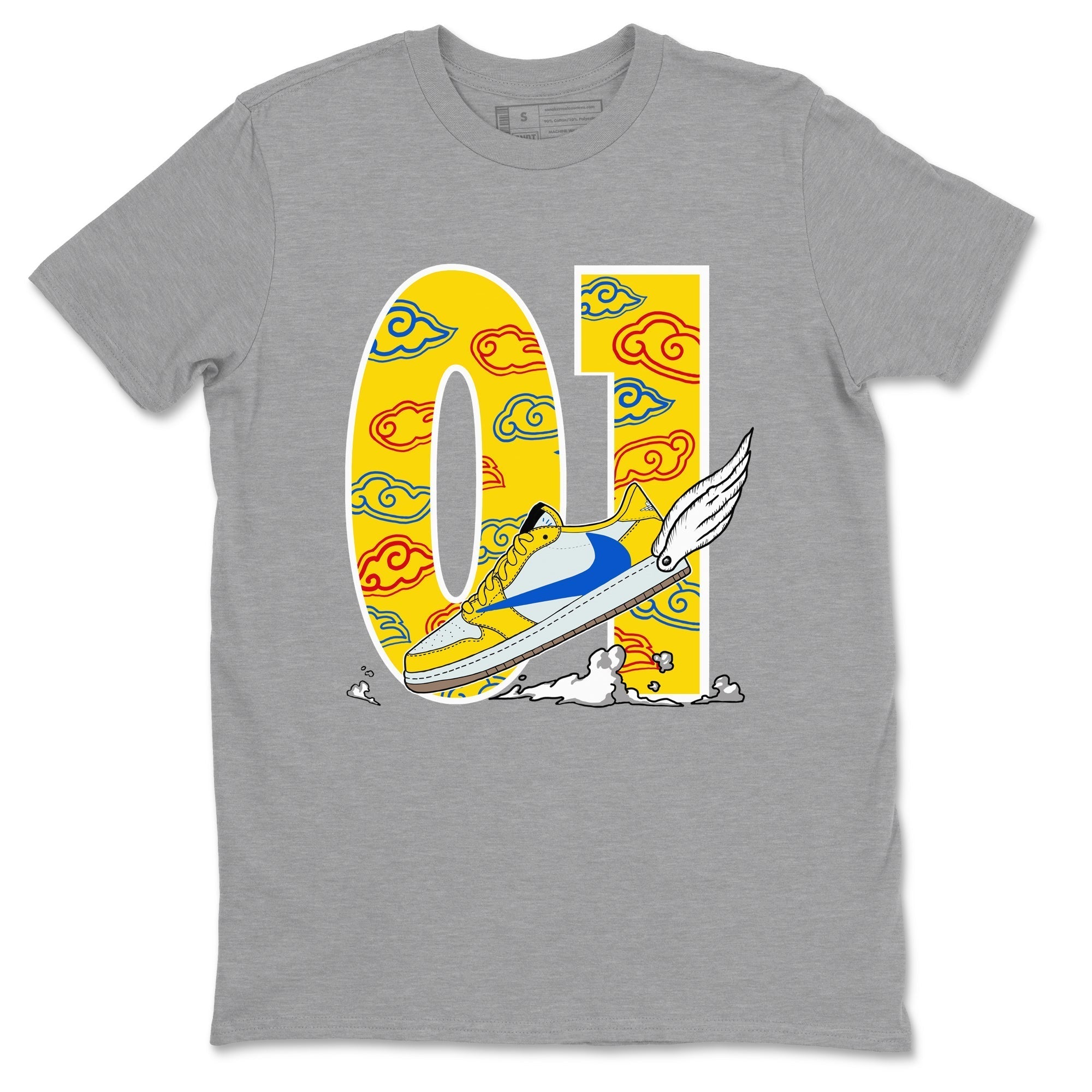 Fly To The Clouds snkmatch Tees - Air Jordan 1 Travis Scott Canary