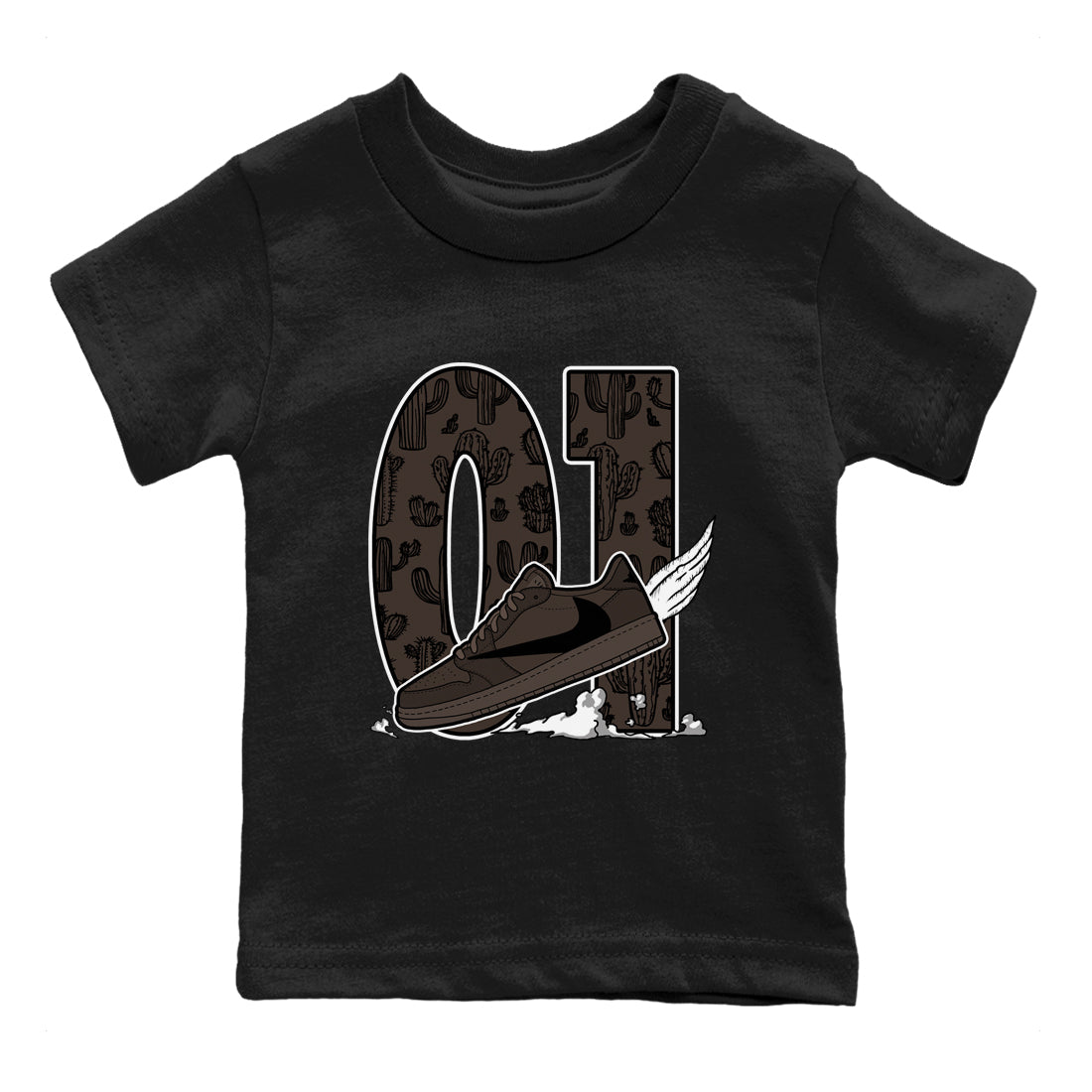 Fly To The Clouds snkmatch Tees Kids - Air Jordan 1 Travis Scott Velvet Brown