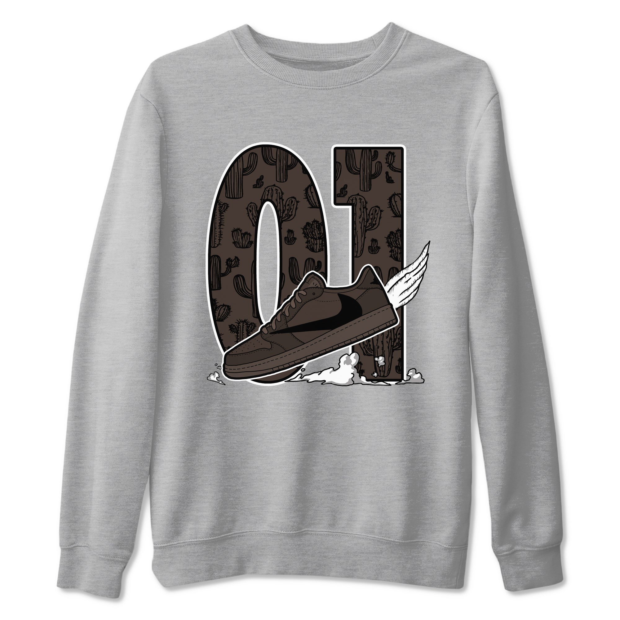 Fly To The Clouds snkmatch Tees - Air Jordan 1 Travis Scott Velvet Brown