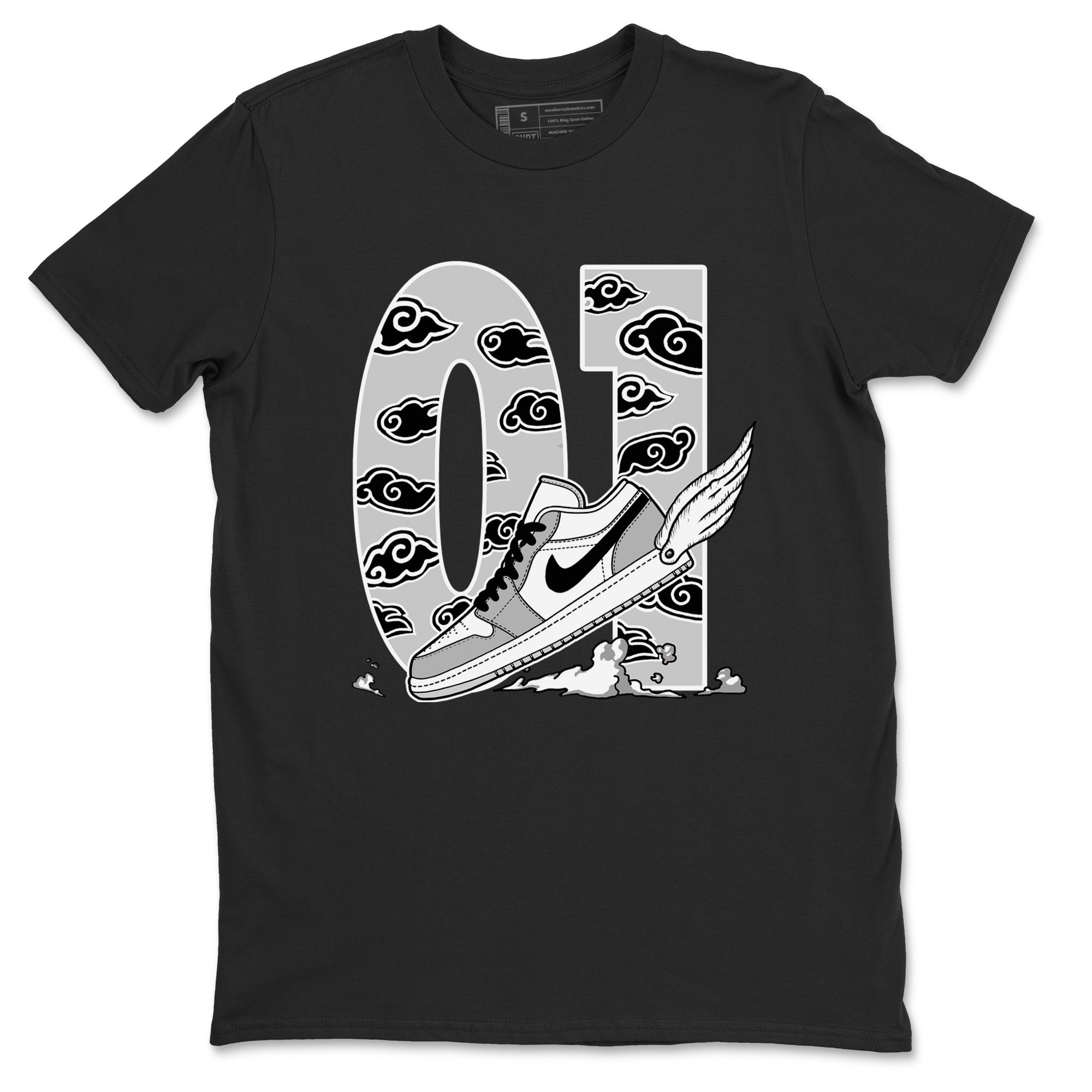 Fly To The Clouds snkmatch Tees - Air Jordan 1 Wolf Grey