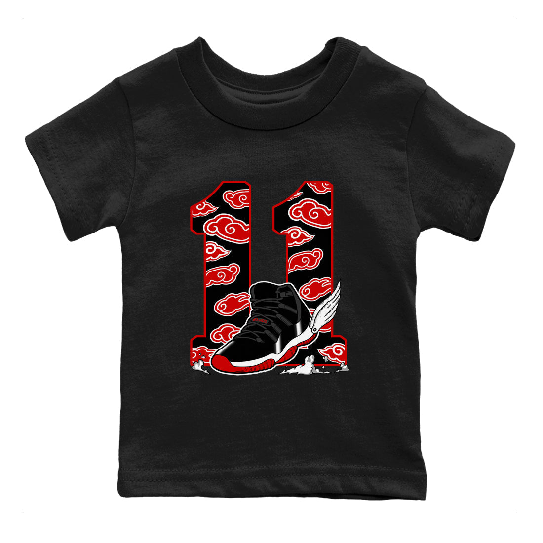 Fly To The Clouds snkmatch Tees Kids - Air Jordan 11 Bred Velvet