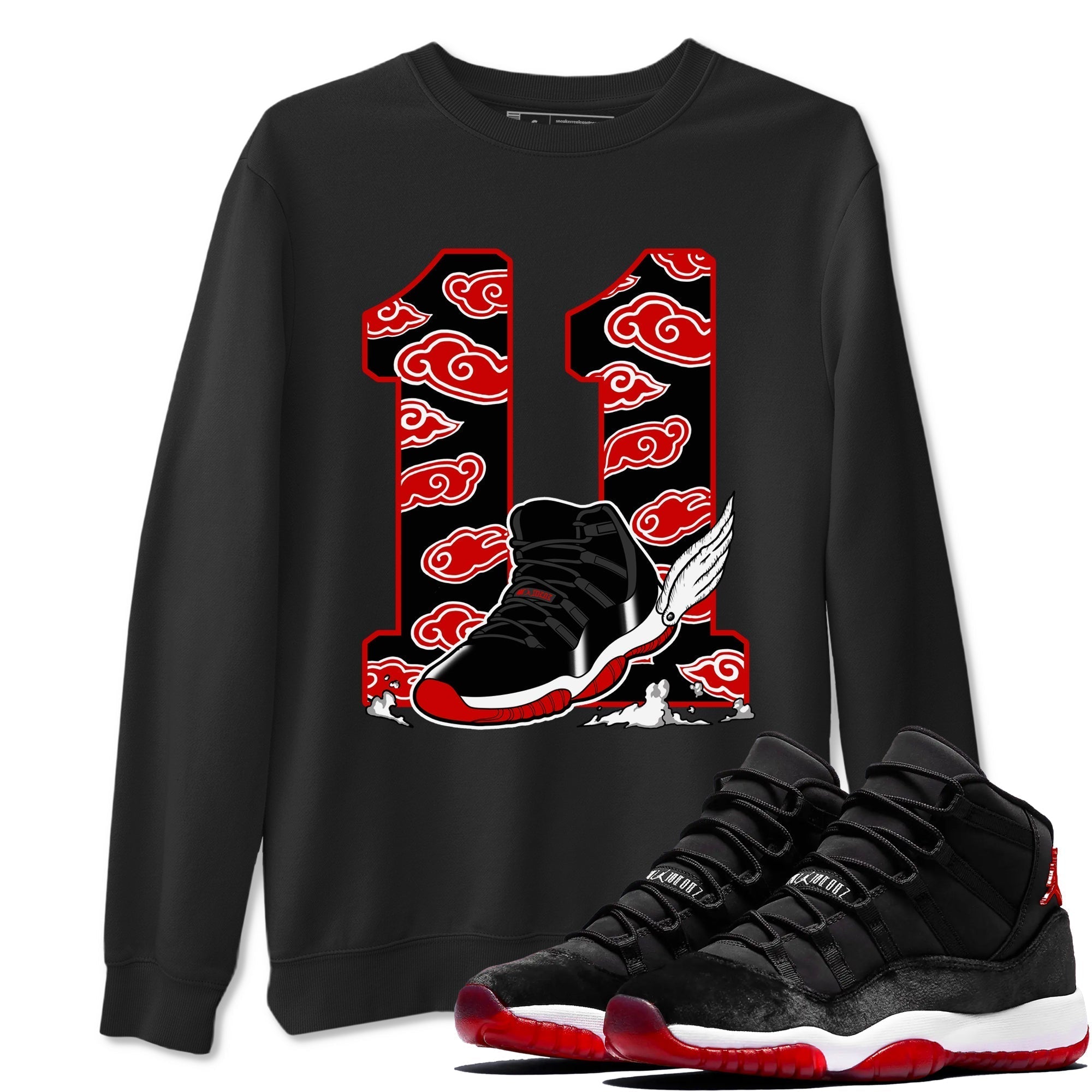 Fly To The Clouds snkmatch Tees - Air Jordan 11 Bred Velvet