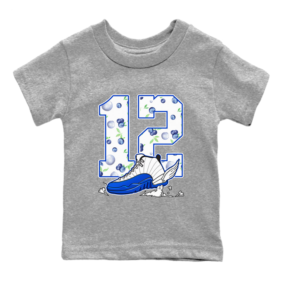 Fly To The Clouds snkmatch Tees Kids - Air Jordan 12 Blueberry