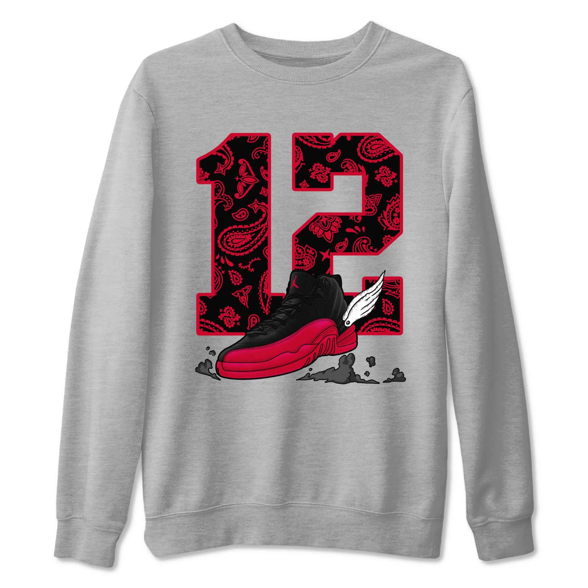 Fly To The Clouds snkmatch Tees - Air Jordan 12 Flu Game