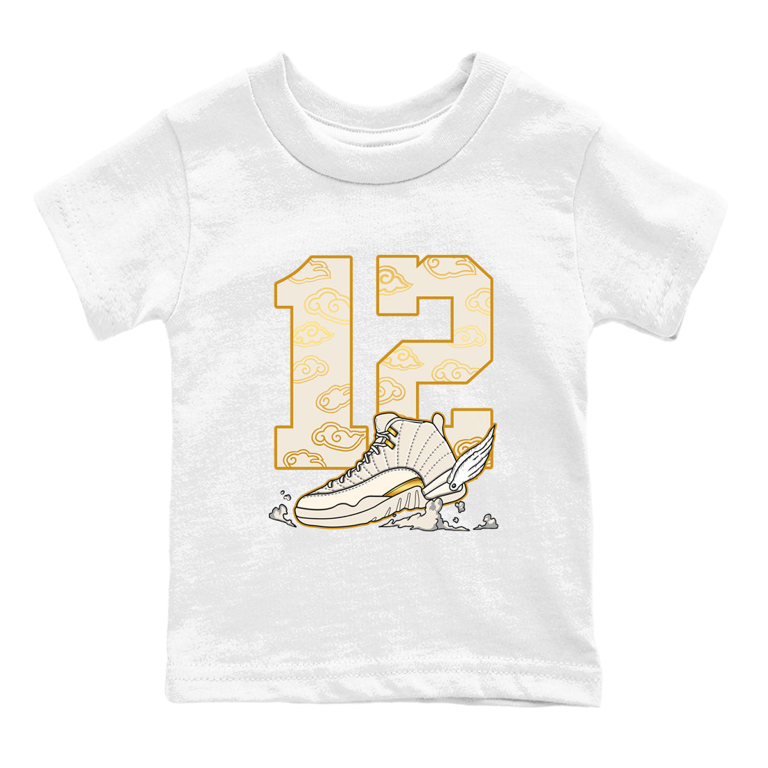 Fly To The Clouds snkmatch Tees Kids - Air Jordan 12 Phantom